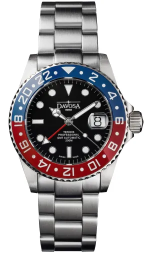 Davosa Uhren Davosa Ternos Professional GMT Armbanduhr mit Dreifach-Armband