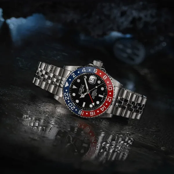 Davosa Uhren Davosa Ternos Professional GMT Armbanduhr mit Dreifach-Armband