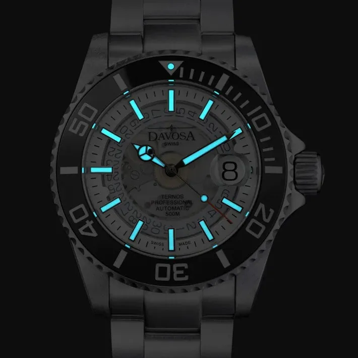 Davosa Uhren Davosa Ternos Professional Nebulös Automatik Uhr Nebelweiß