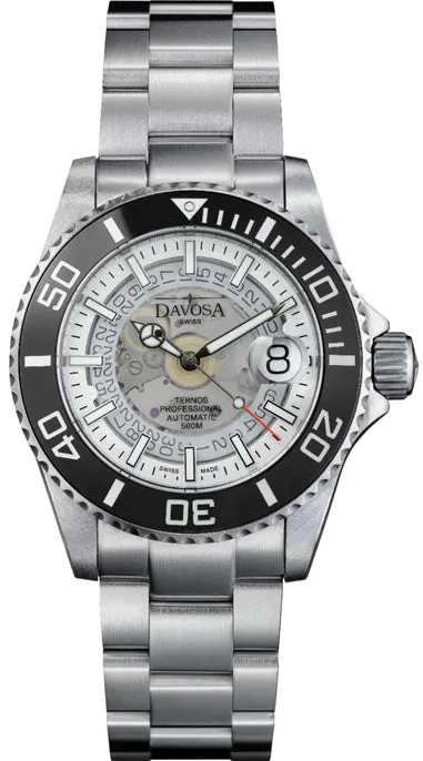Davosa Uhren Davosa Ternos Professional Nebulös Automatik Uhr Nebelweiß