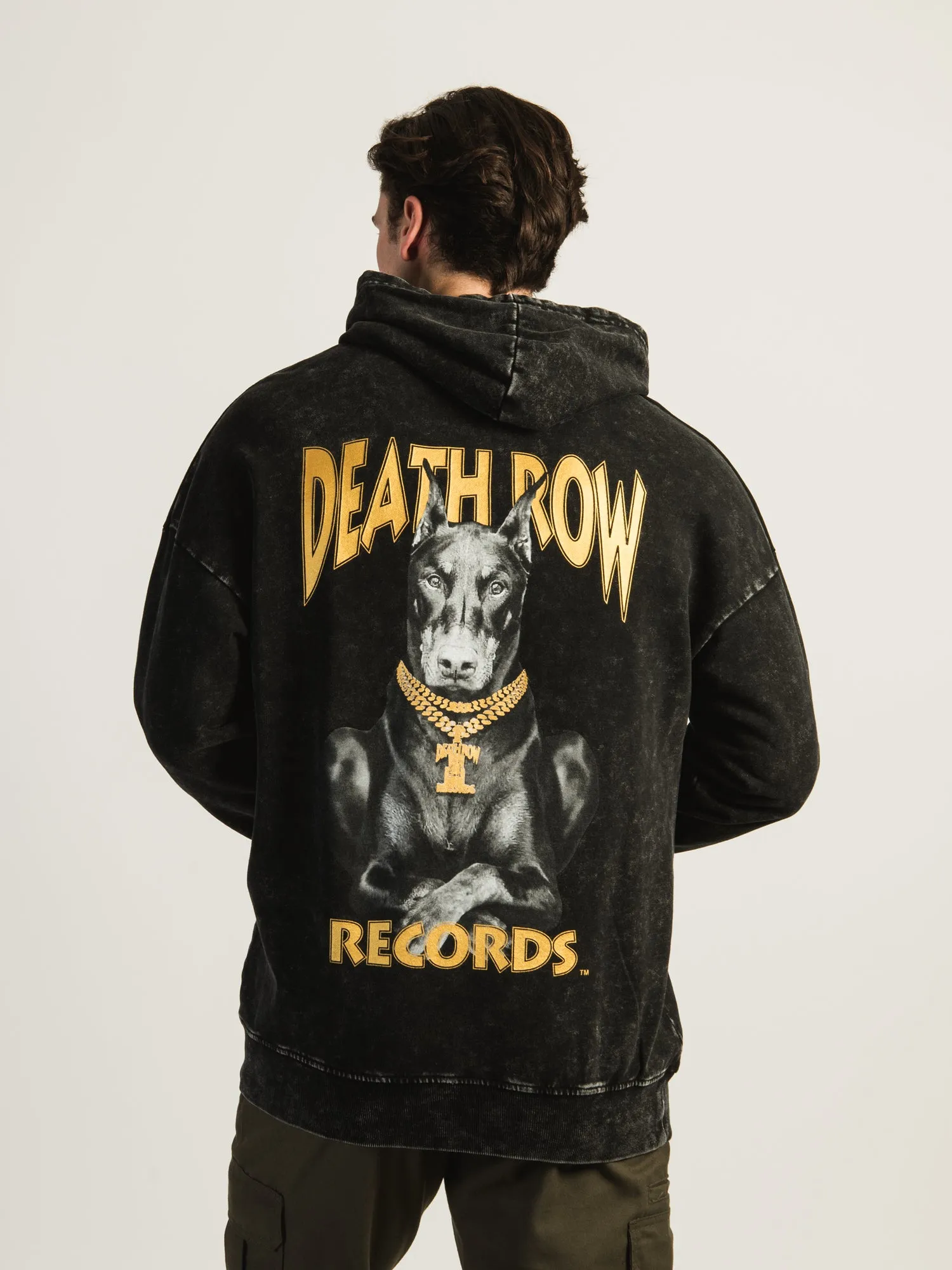 DEATH ROW RECORDS DOBERMAN GEWASCHTE KAPUZENJACKE