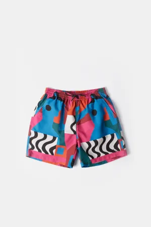 Verzerrte Wasser Badehose