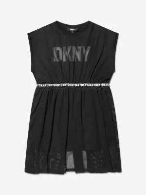 DKNY Girls 2-in-1 Milano-Kleid in Schwarz