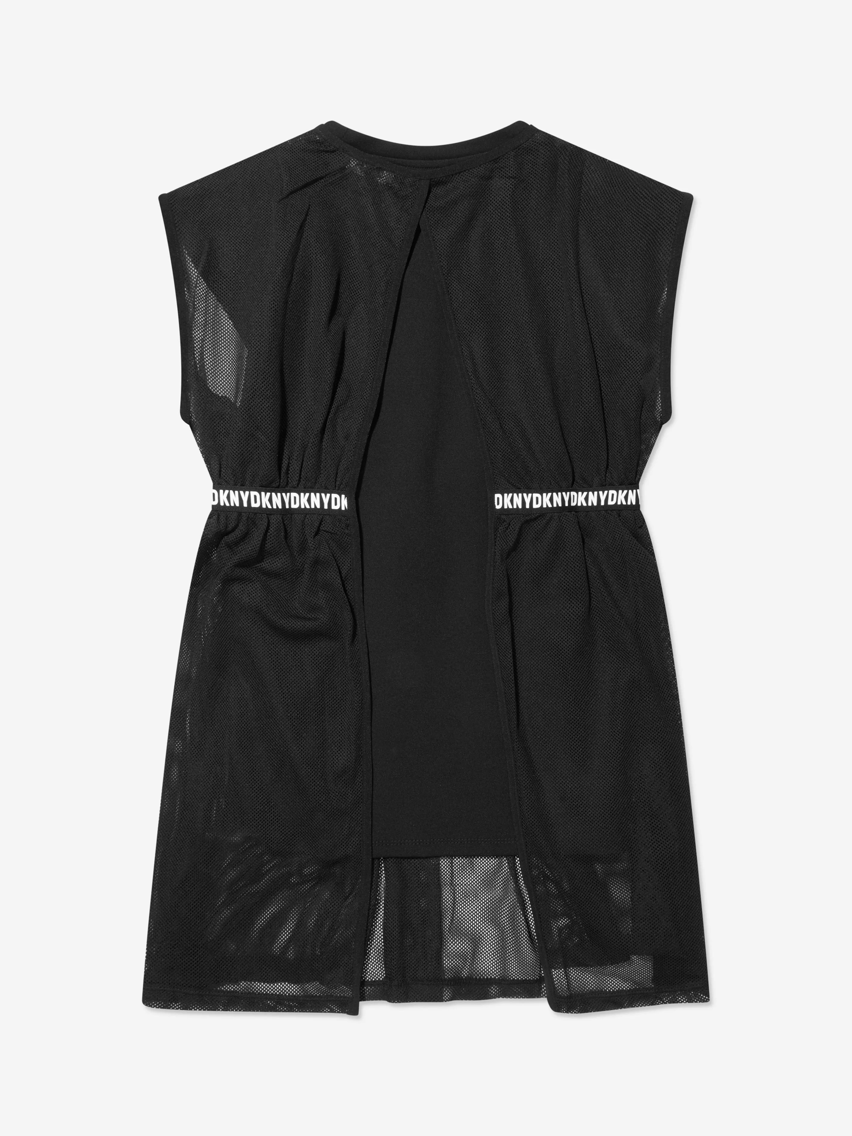 DKNY Girls 2-in-1 Milano-Kleid in Schwarz