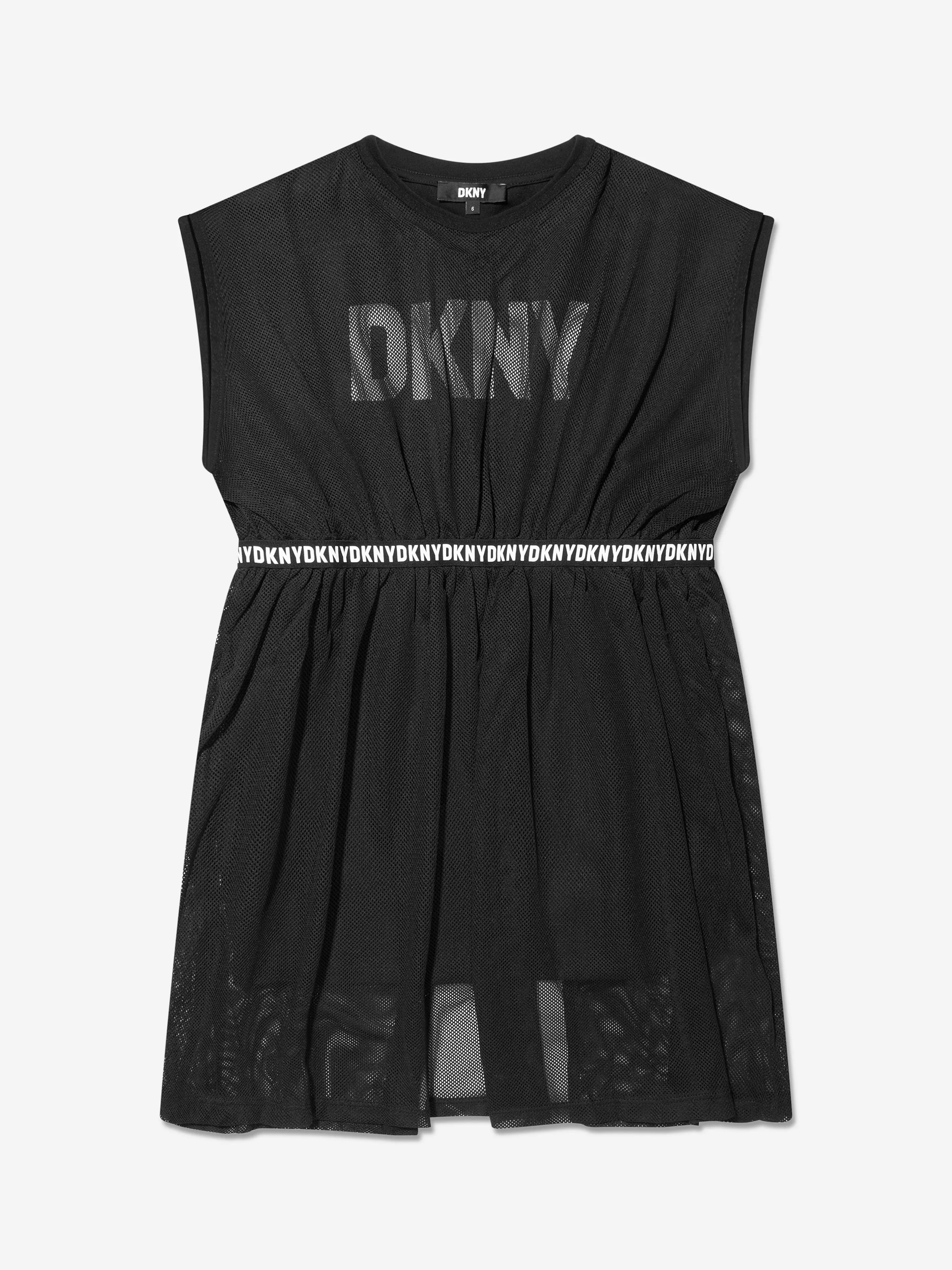 DKNY Girls 2-in-1 Milano-Kleid in Schwarz