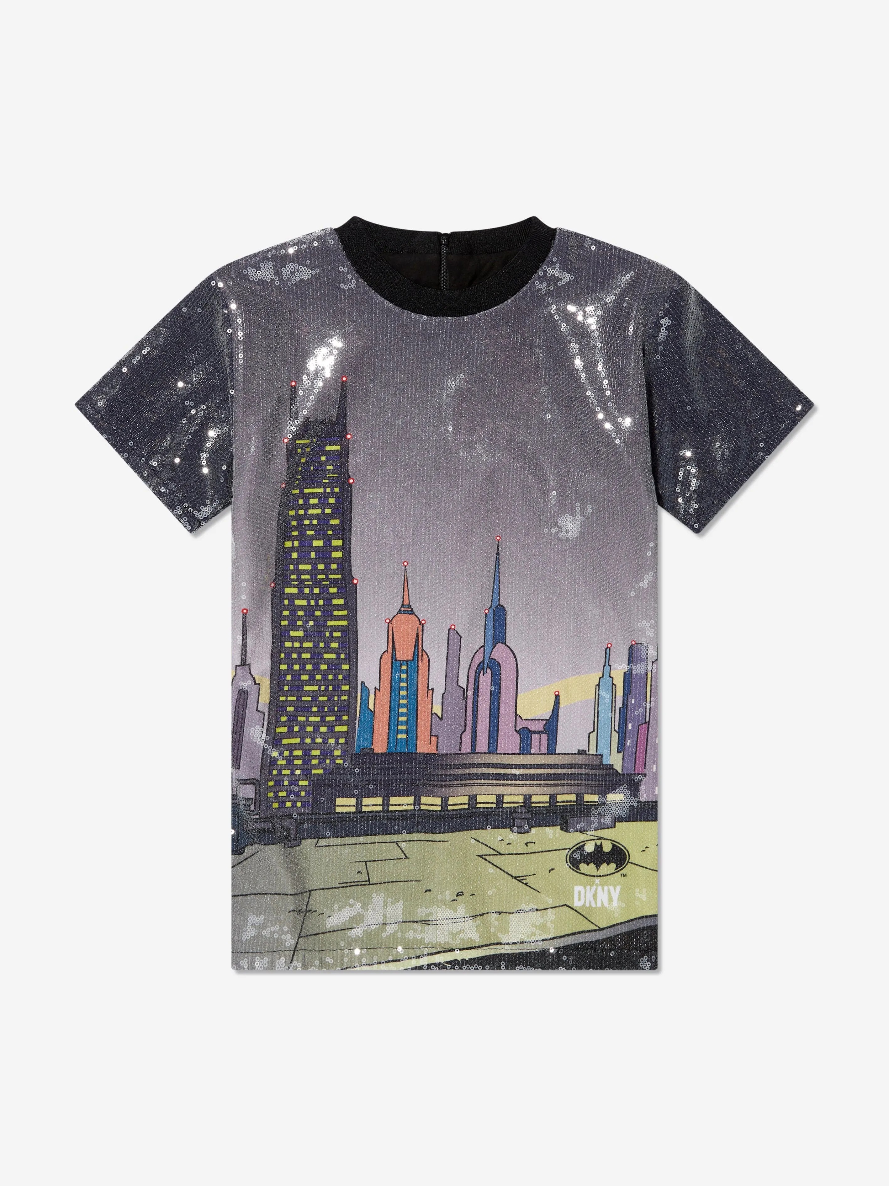 DKNY Girls Batman Paillettenkleid in Mehrfarbig