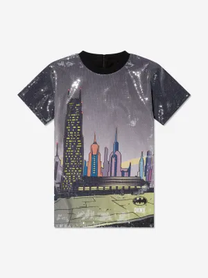 DKNY Girls Batman Paillettenkleid in Mehrfarbig