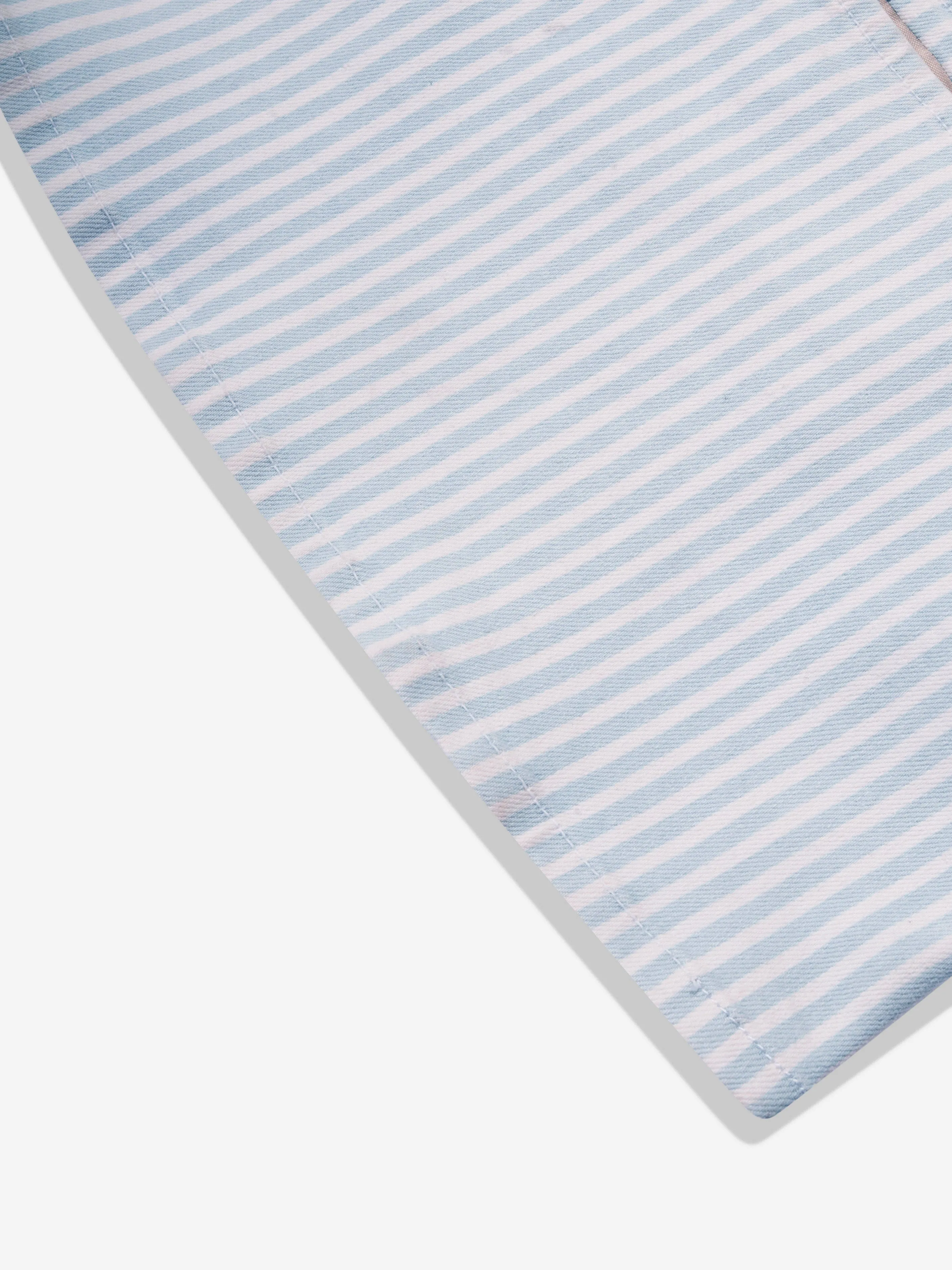 DL1961 Mädchen Cora Gestreiftes Rüschen Crop Top in Blau