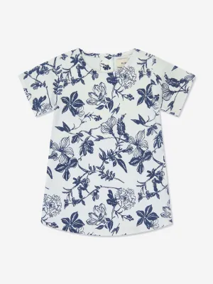 DL1961 Mädchen Blumen Kiki Kleid in Weiß