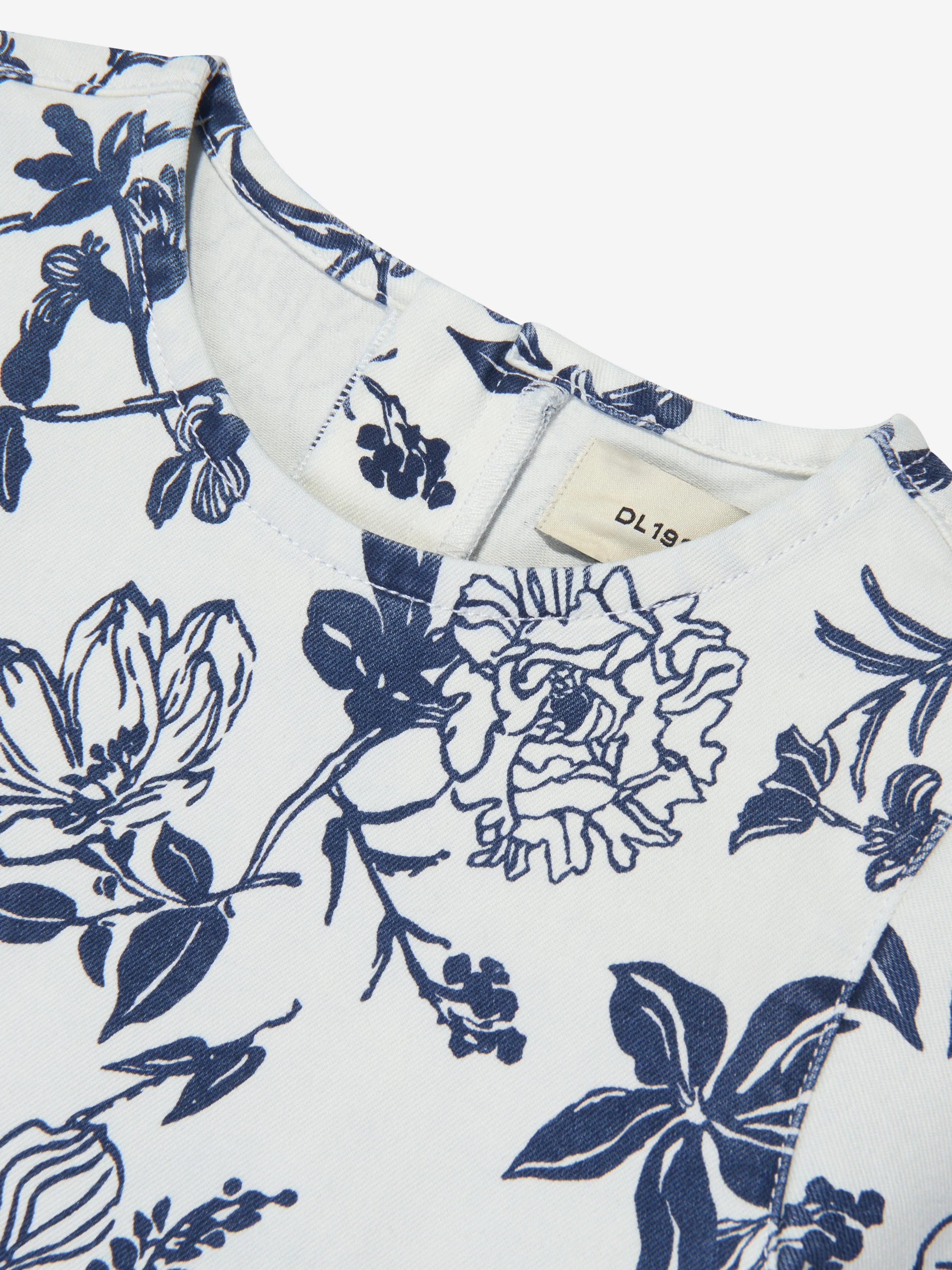 DL1961 Mädchen Blumen Kiki Kleid in Weiß