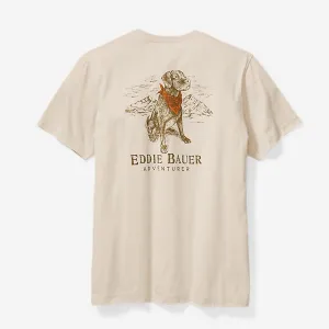 Eddie Bauer Grafik-T-Shirt - Des Mannes bester Freund - Grau Eddie Bauer