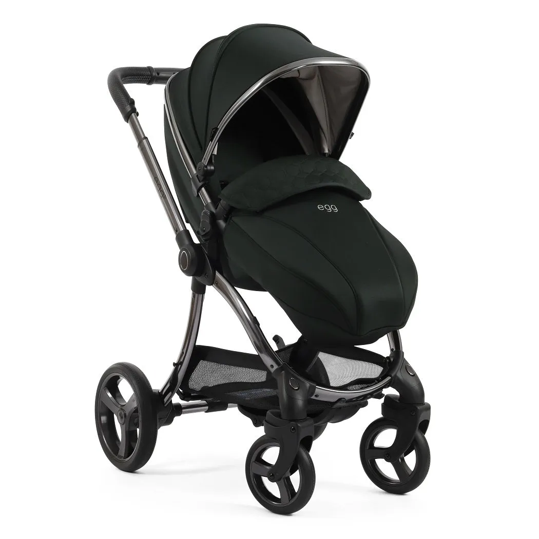 egg3 Schwarze Olive - Luxus-Bundle mit Maxi-Cosi Pebble 360 Pro²
