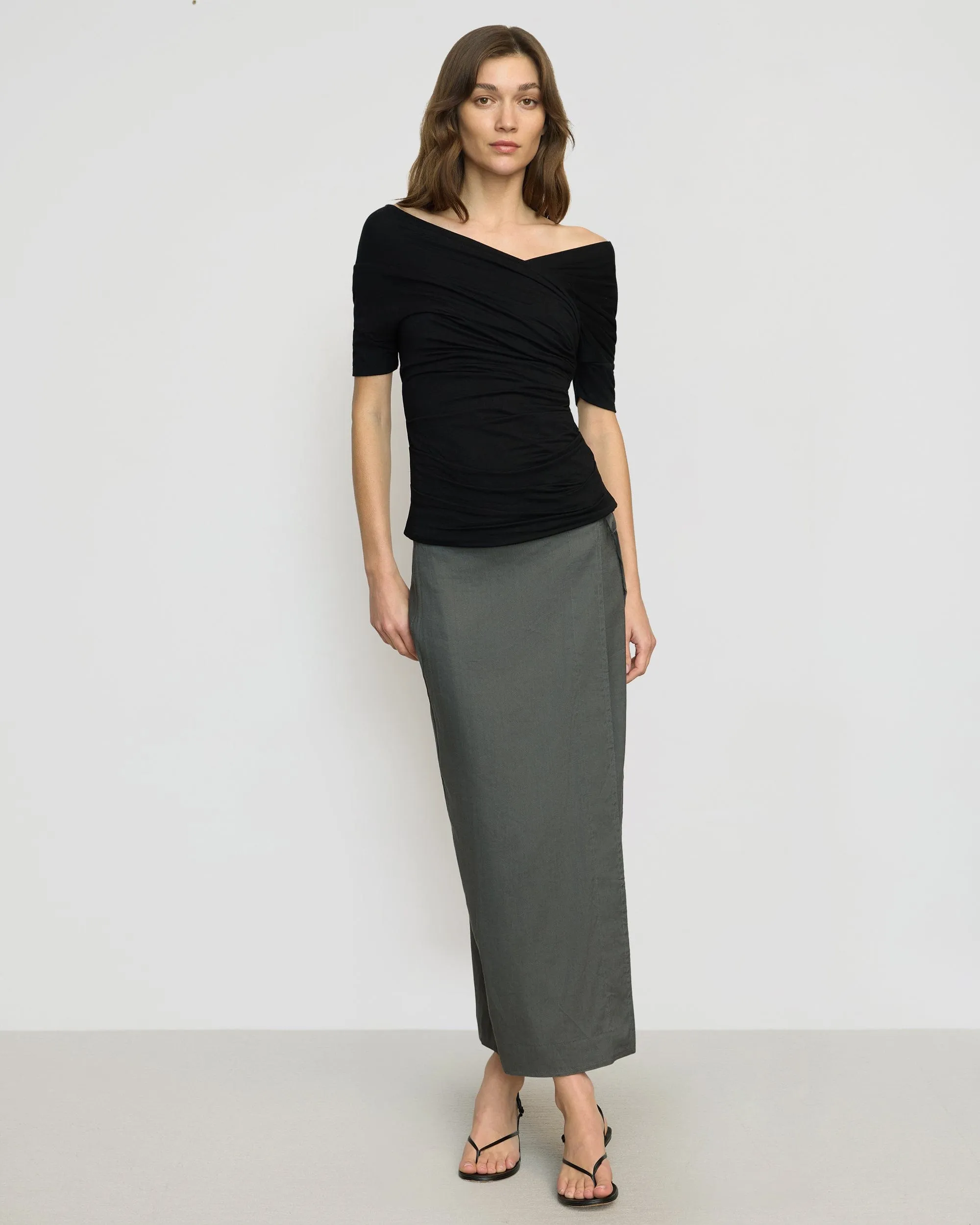 Ellie Leinen Maxi Wickelrock
