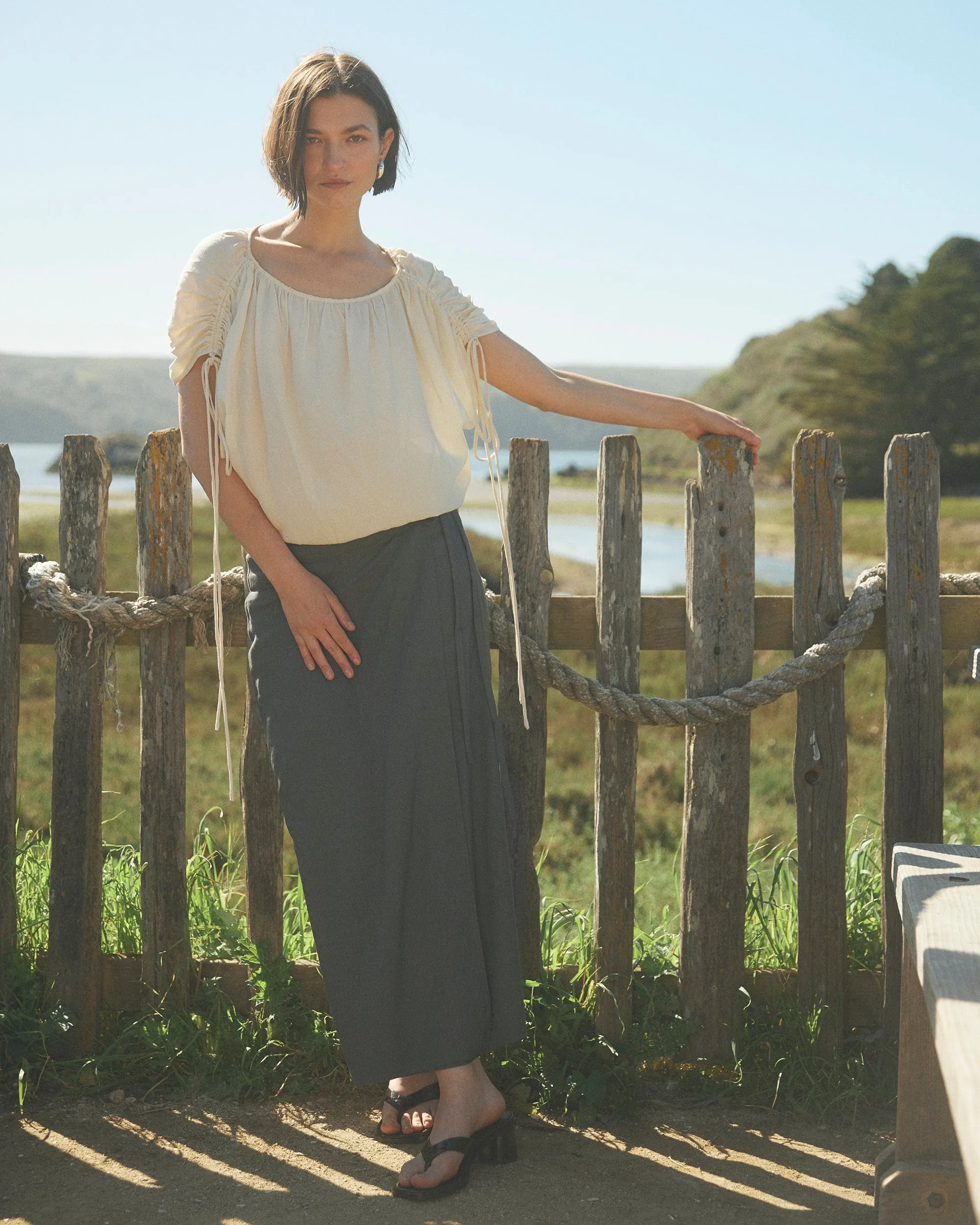 Ellie Leinen Maxi Wickelrock