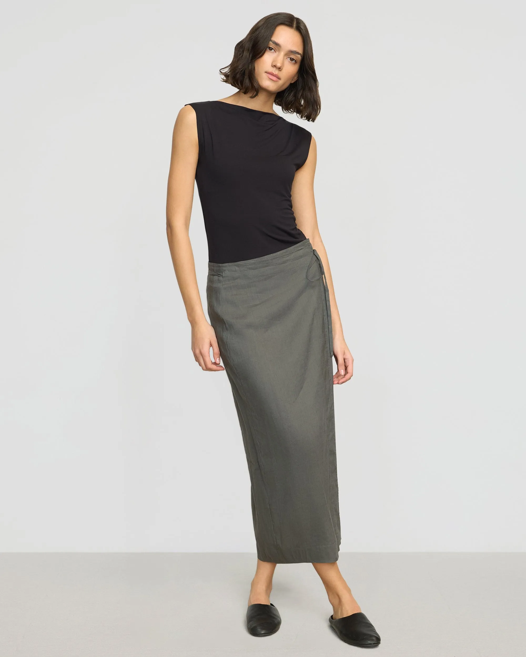 Ellie Leinen Maxi Wickelrock