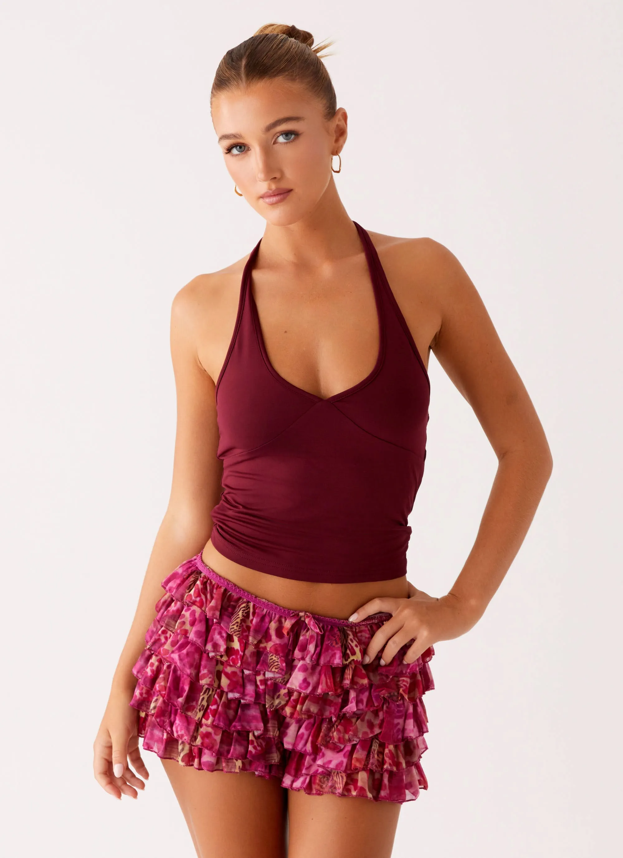 Entertain Me Bloomer Shorts - Lavendel Lagune