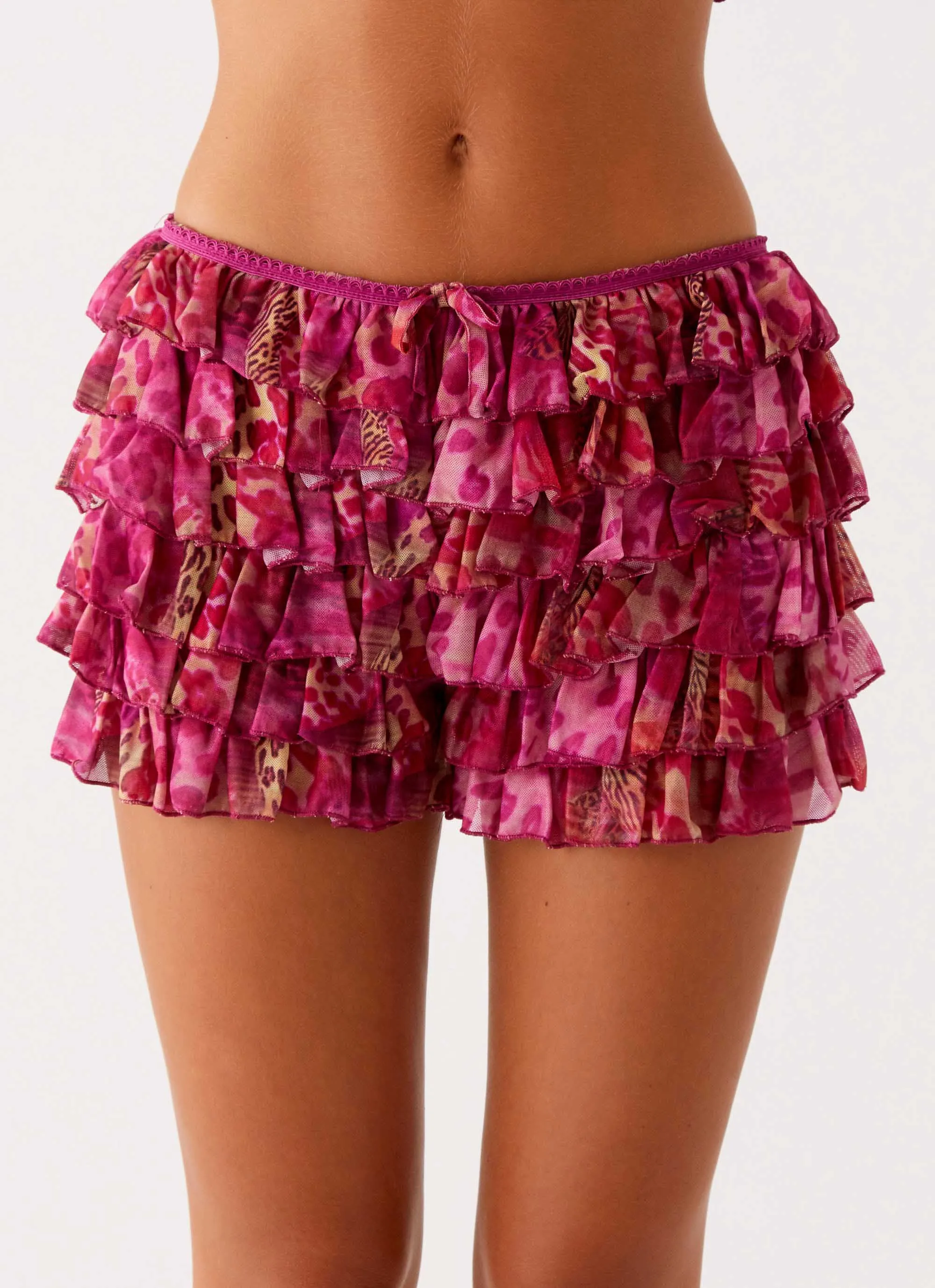 Entertain Me Bloomer Shorts - Lavendel Lagune