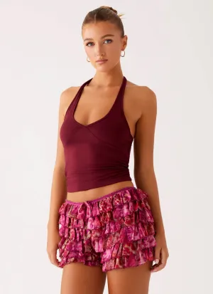 Entertain Me Bloomer Shorts - Lavendel Lagune
