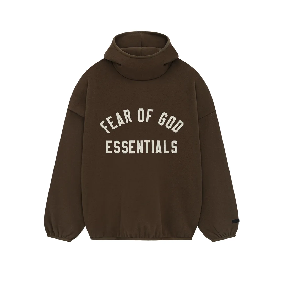 Fear of God Essentials Gebürsteter Hoodie Braun