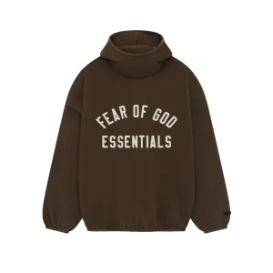 Fear of God Essentials Gebürsteter Hoodie Braun