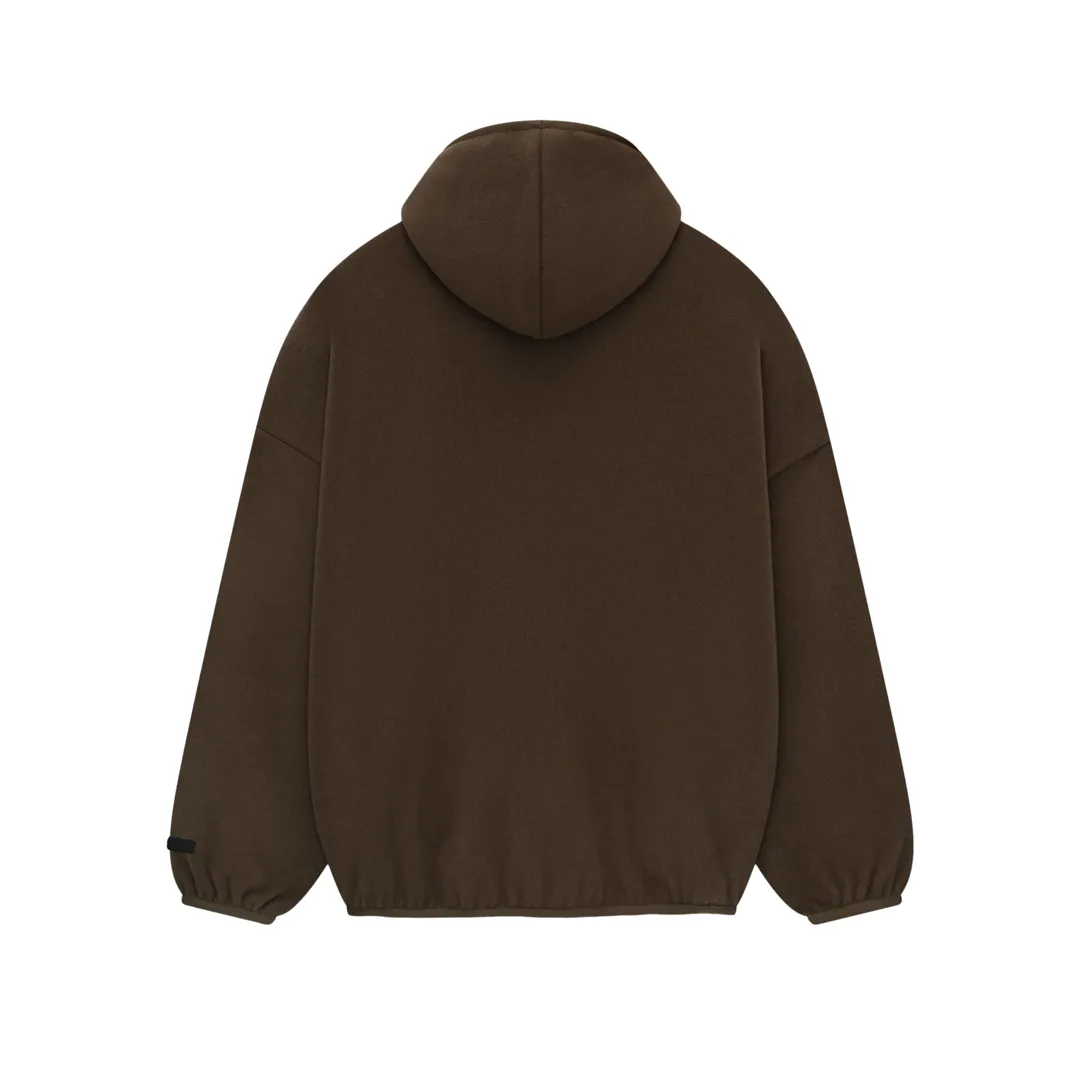 Fear of God Essentials Gebürsteter Hoodie Braun