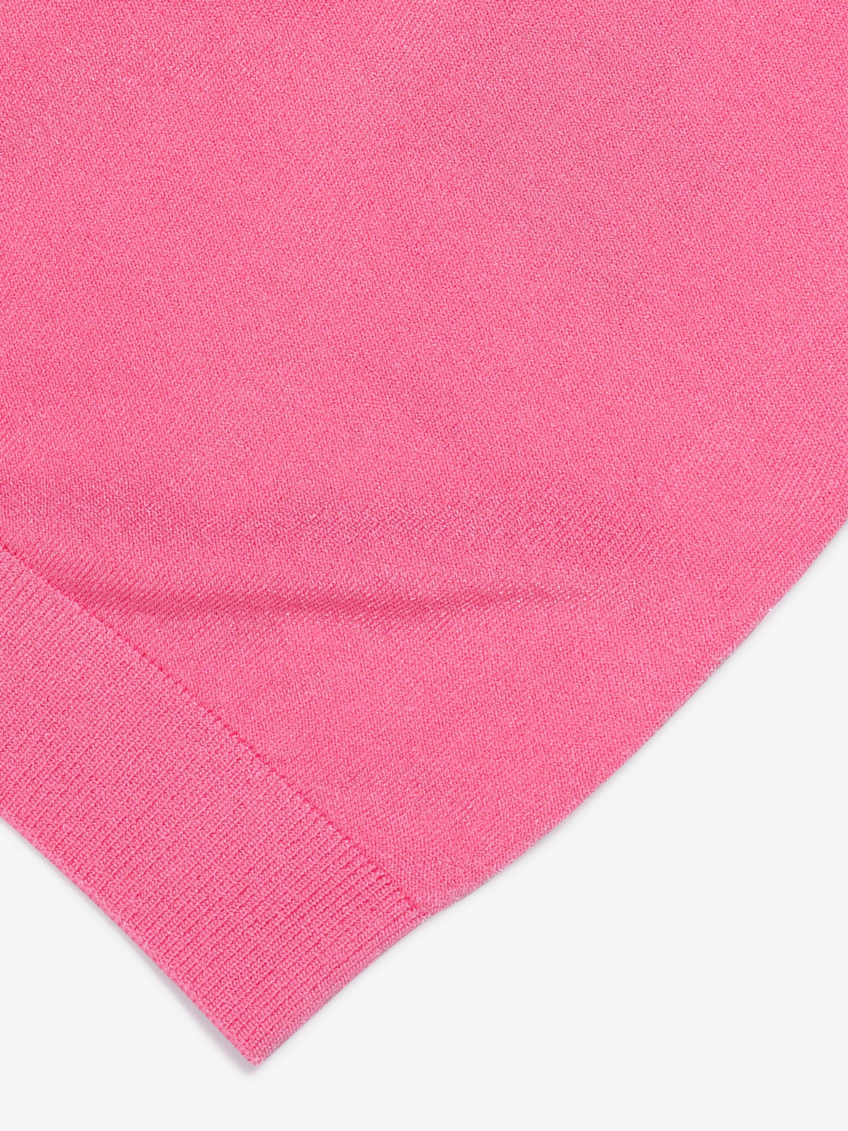 Fendi Girls Cropped Logo Polo-Shirt in Pink