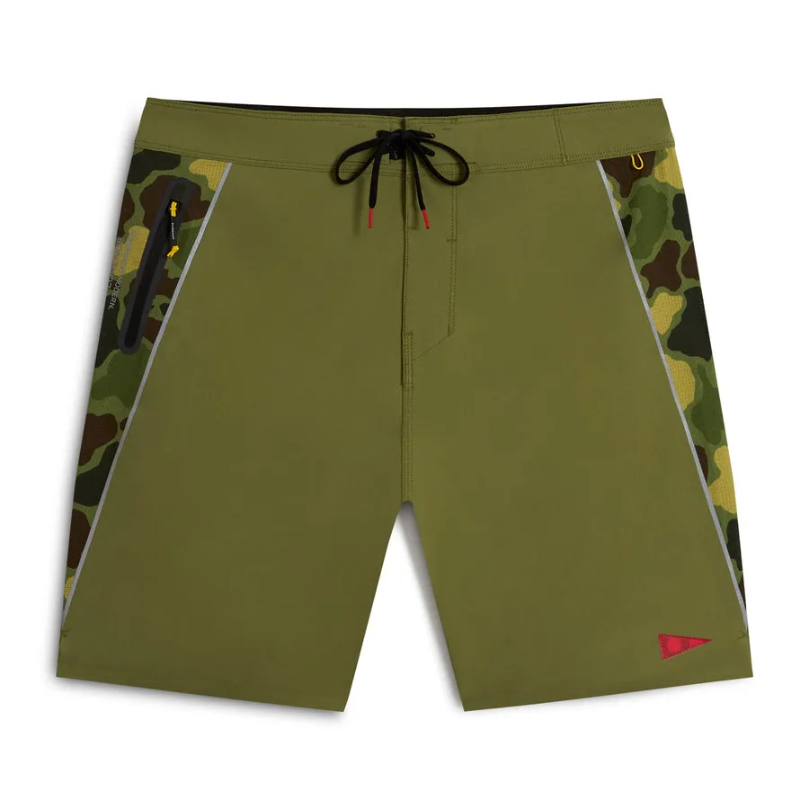 Florence Marine X F1 Zero Airtex Badeshorts - Tropisches Grün