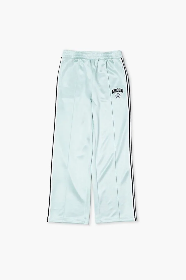 Forever 21 Girls Amour Varsity-gestreifte Hose (Kinder) Celadon Forever 21