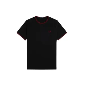 Fred Perry M1588 T-Shirt mit doppelter Spitze