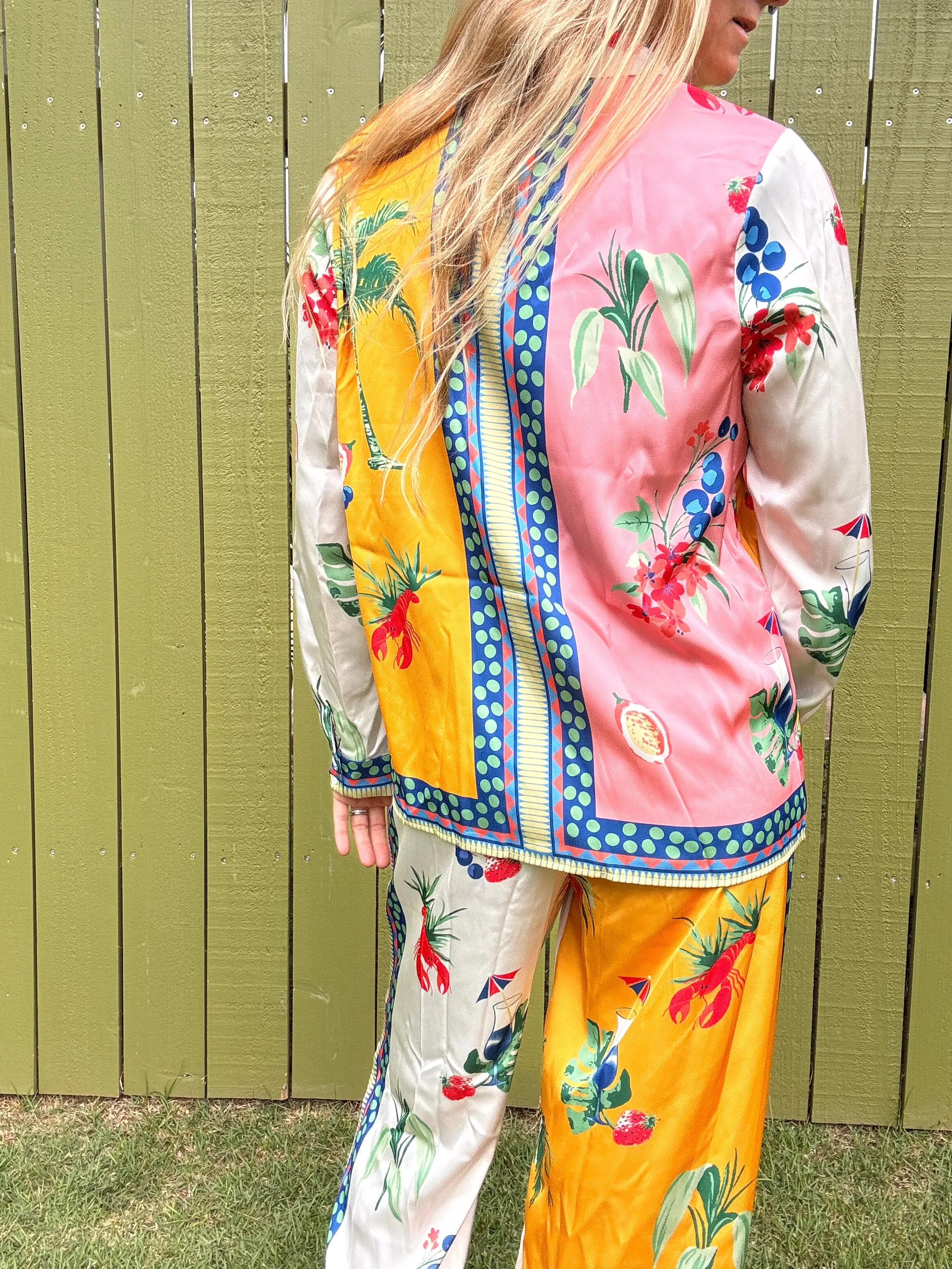 Fruchtbare Träume Button-Down-Bluse