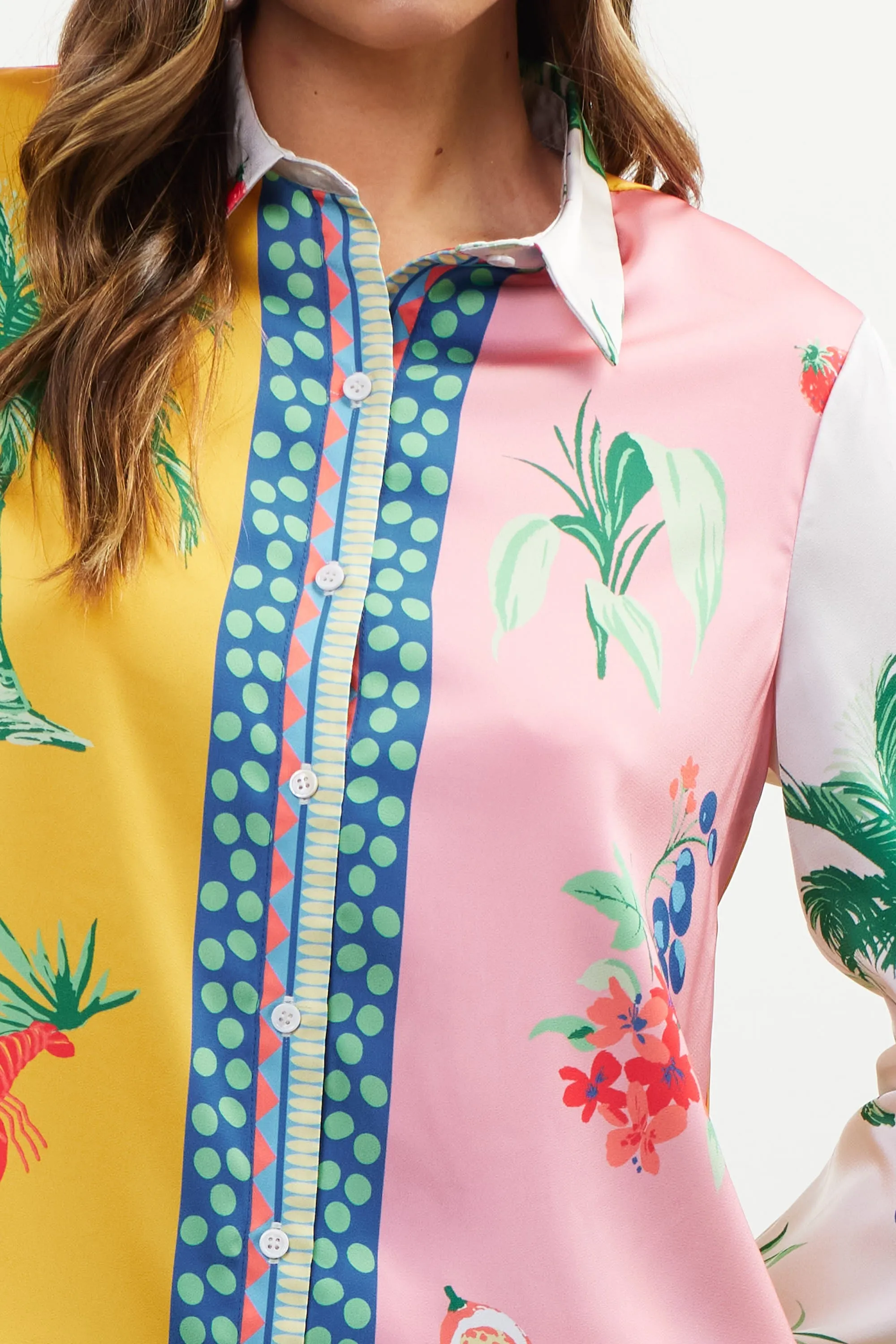 Fruchtbare Träume Button-Down-Bluse