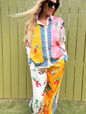 Fruchtbare Träume Button-Down-Bluse
