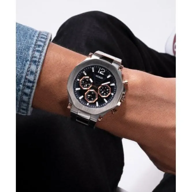 Gents Edge Edelstahl Silber Armbanduhr GW0539G1