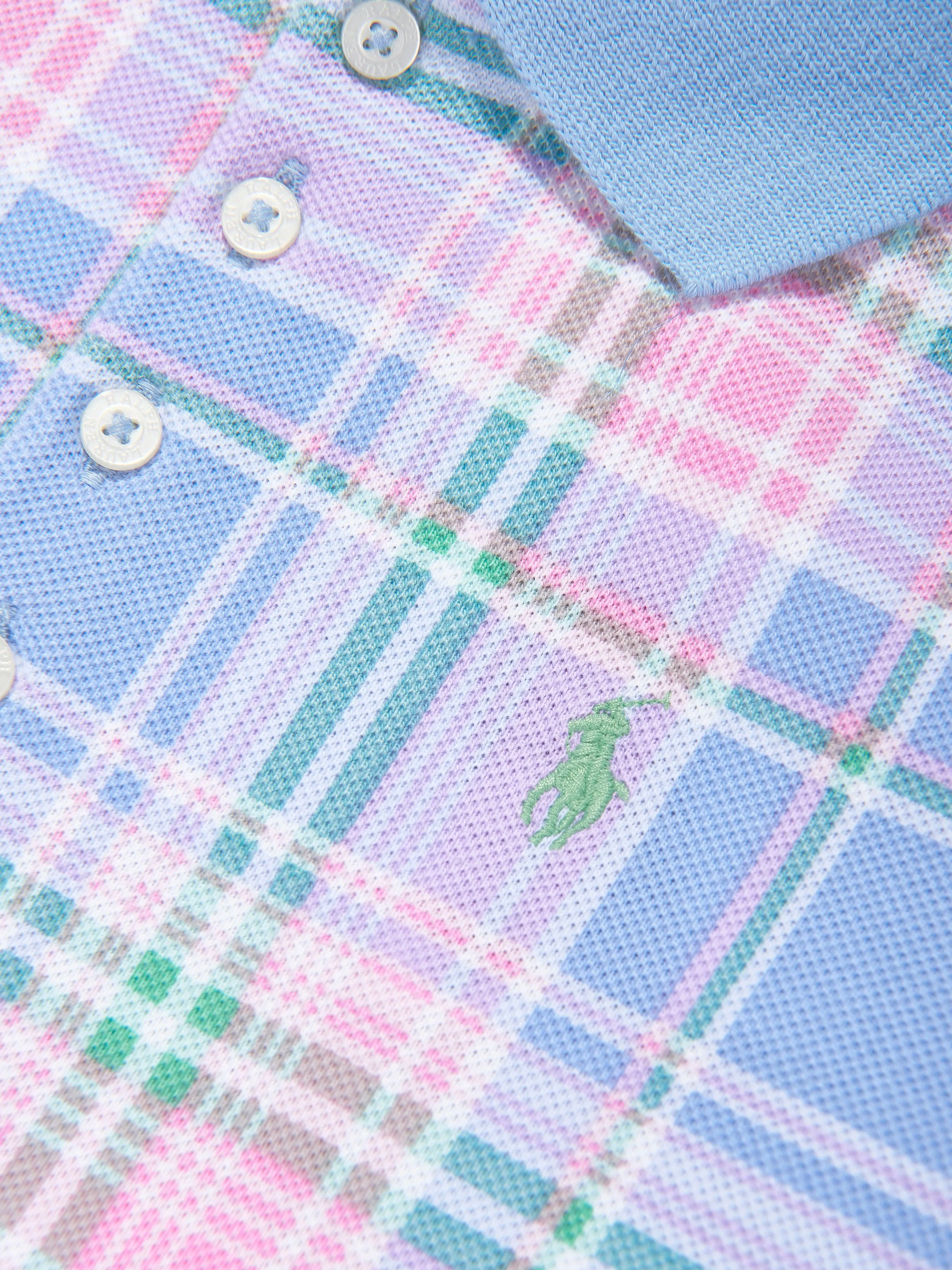 Mädchen Geprüftes Polo-Kleid in Blau
