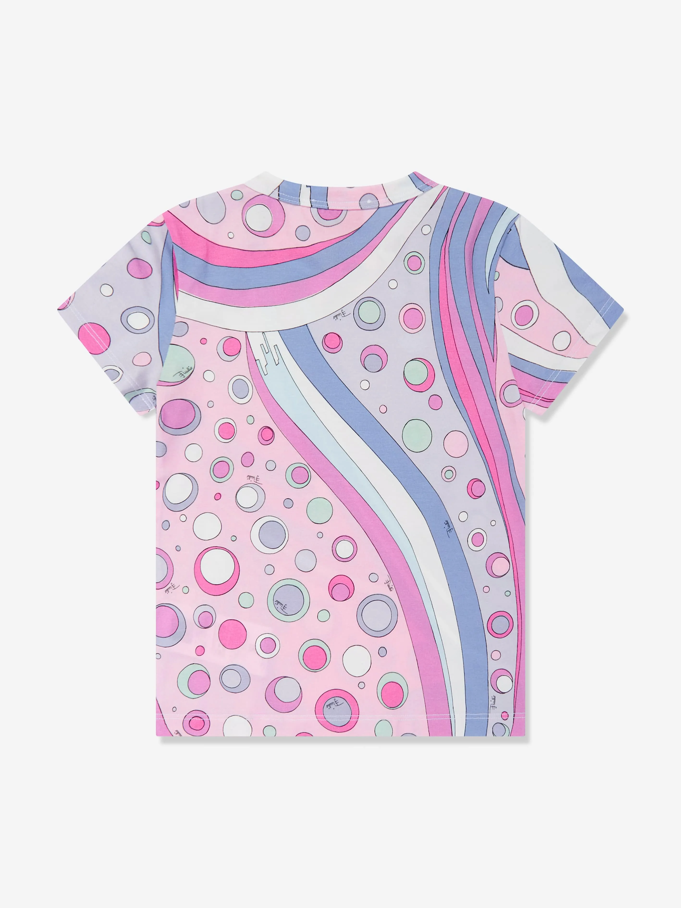 Mädchen Fontane Print T-Shirt in Rosa