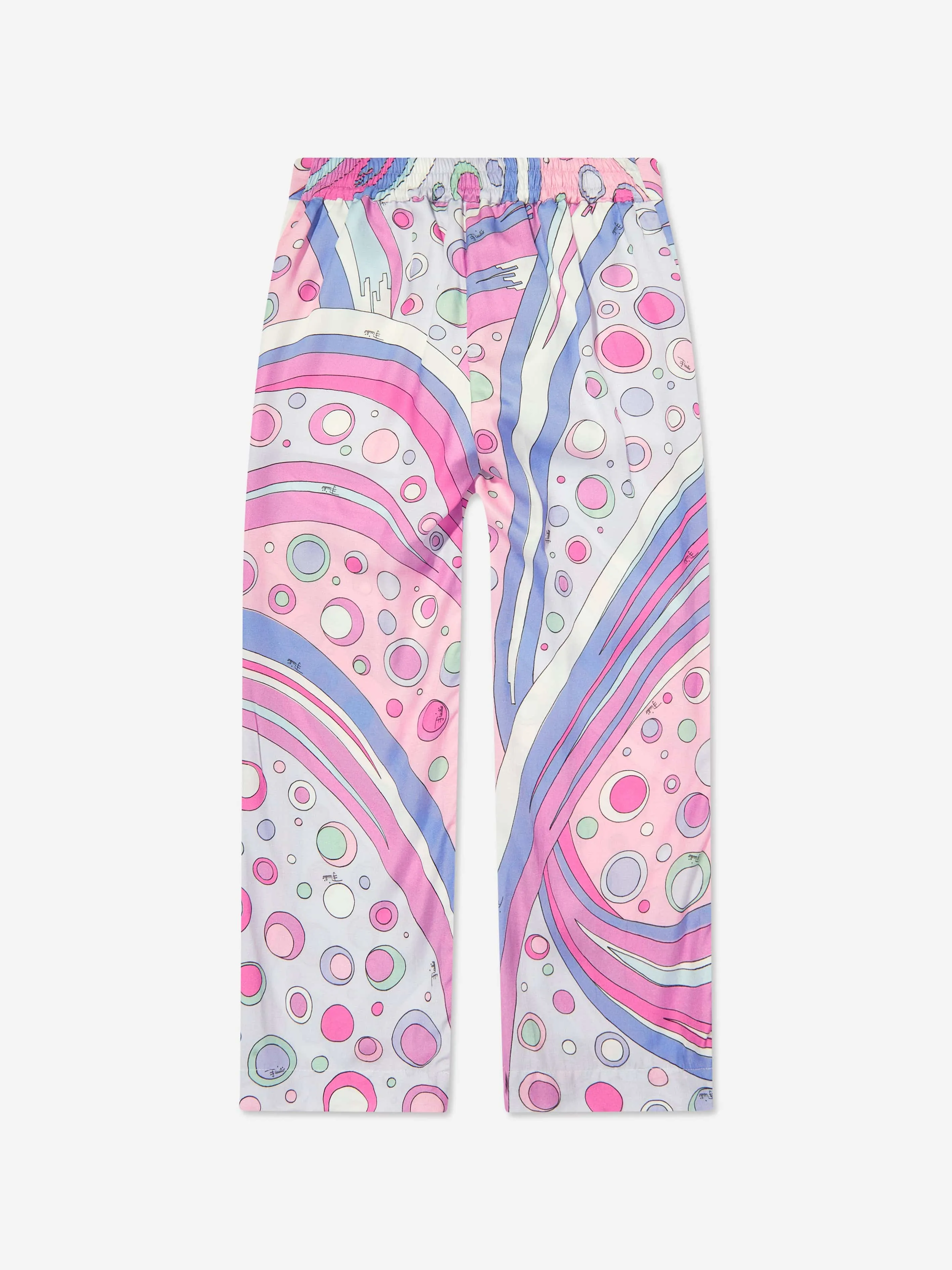 Mädchen Fontane Druck Hose in Rosa