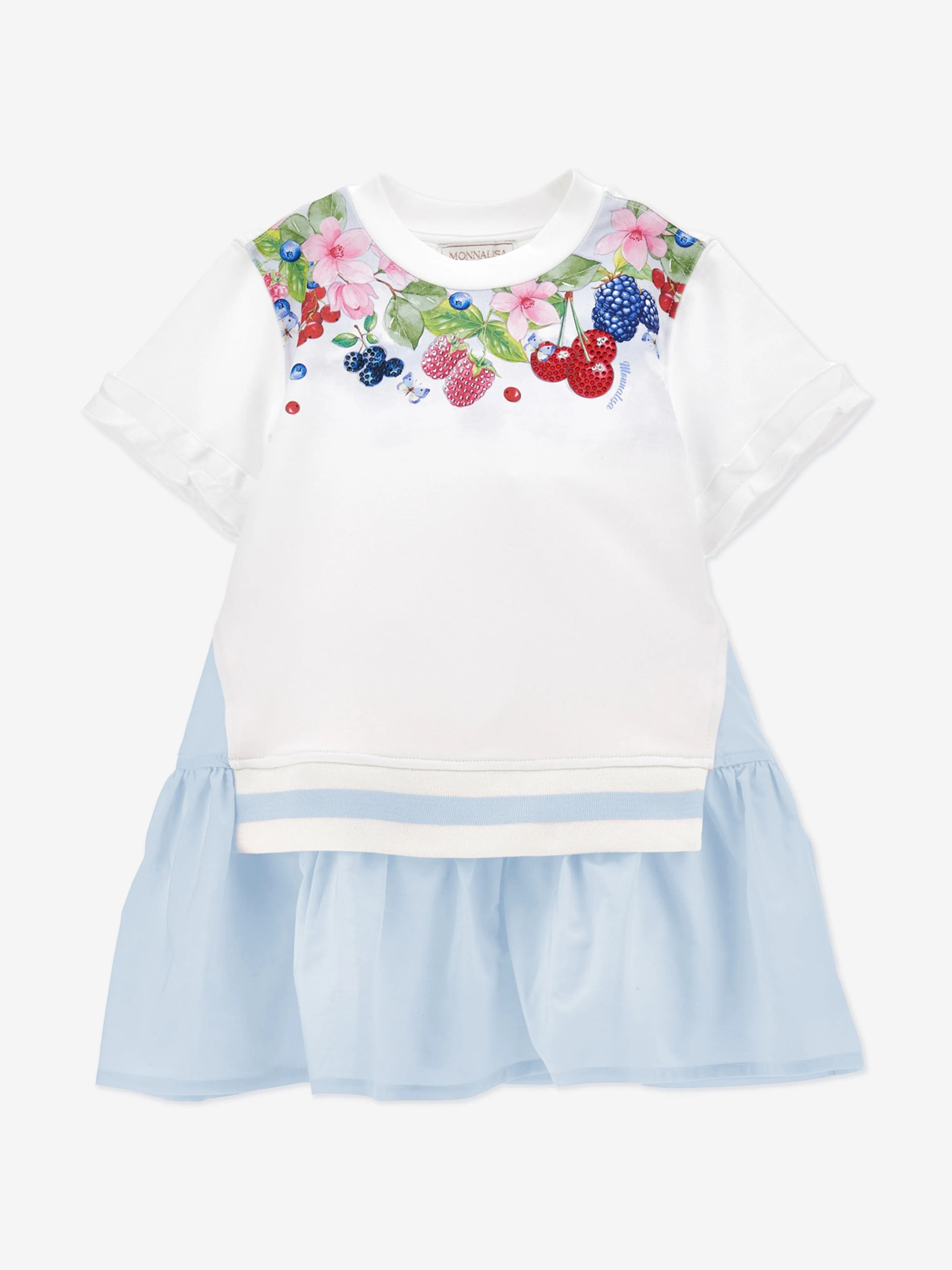 Mädchen Fruchtkleid in Weiß