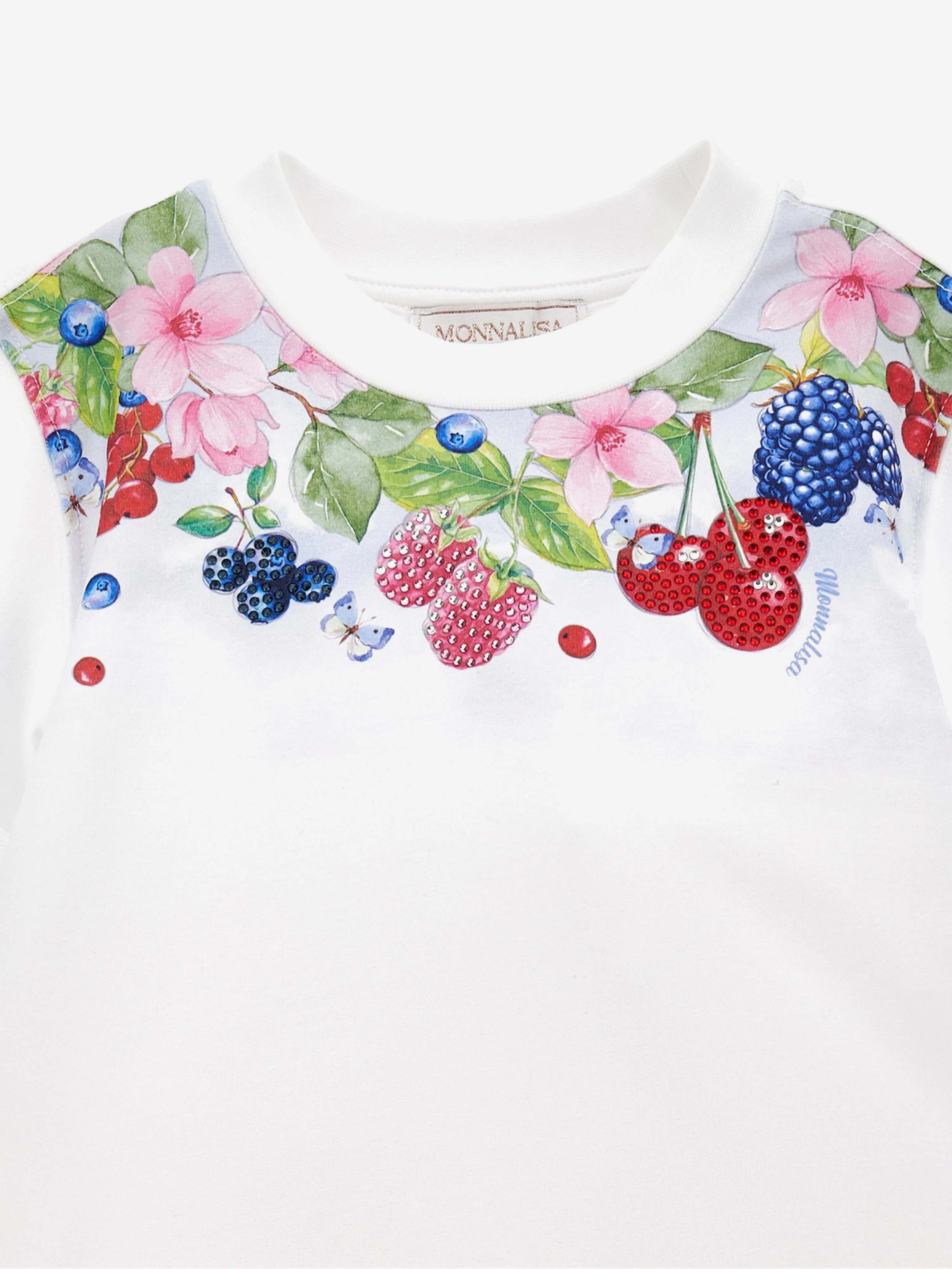 Mädchen Fruchtkleid in Weiß