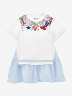 Mädchen Fruchtkleid in Weiß