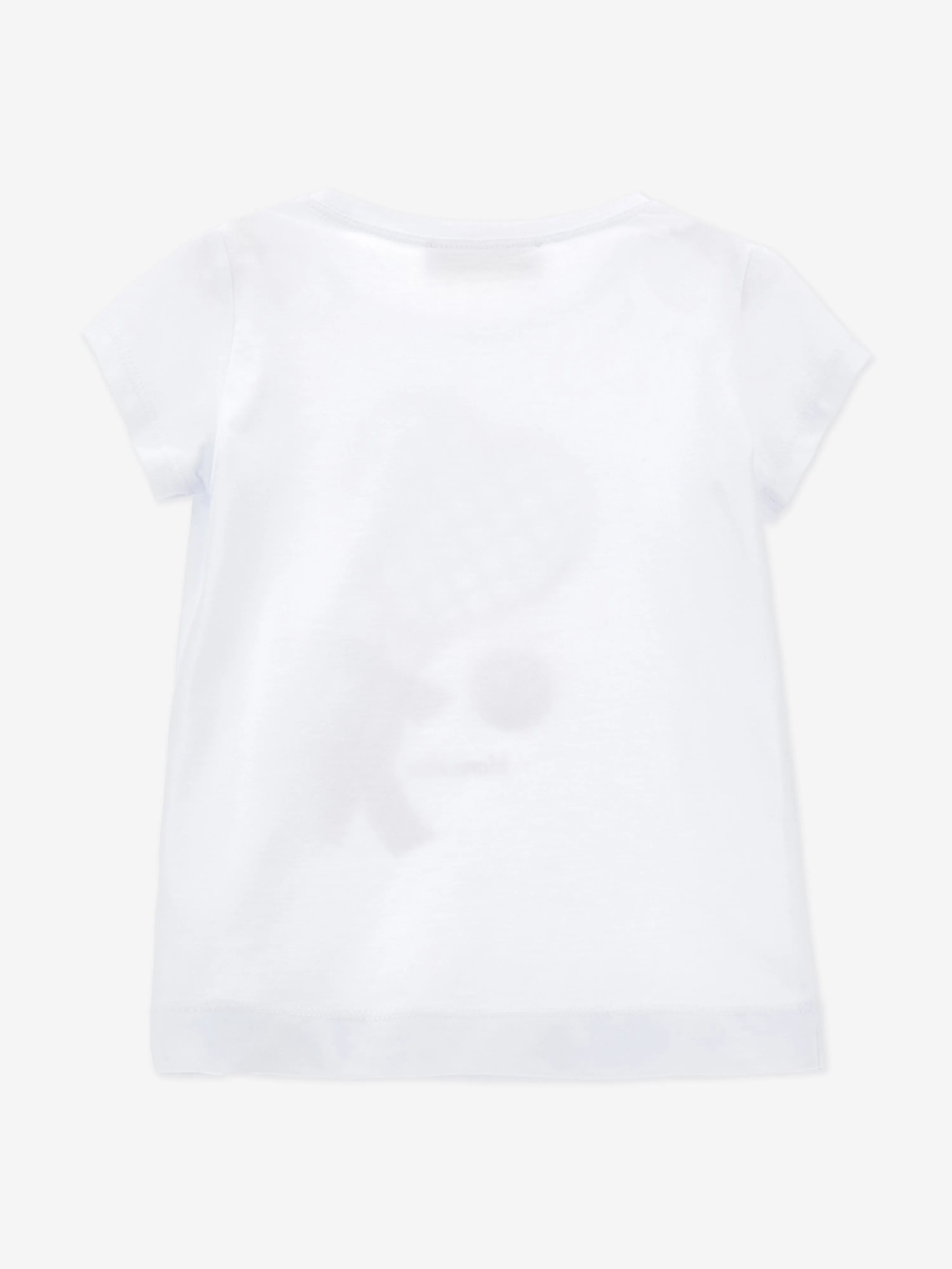 Mädchen Herz Schläger und Ball T-Shirt in Weiß