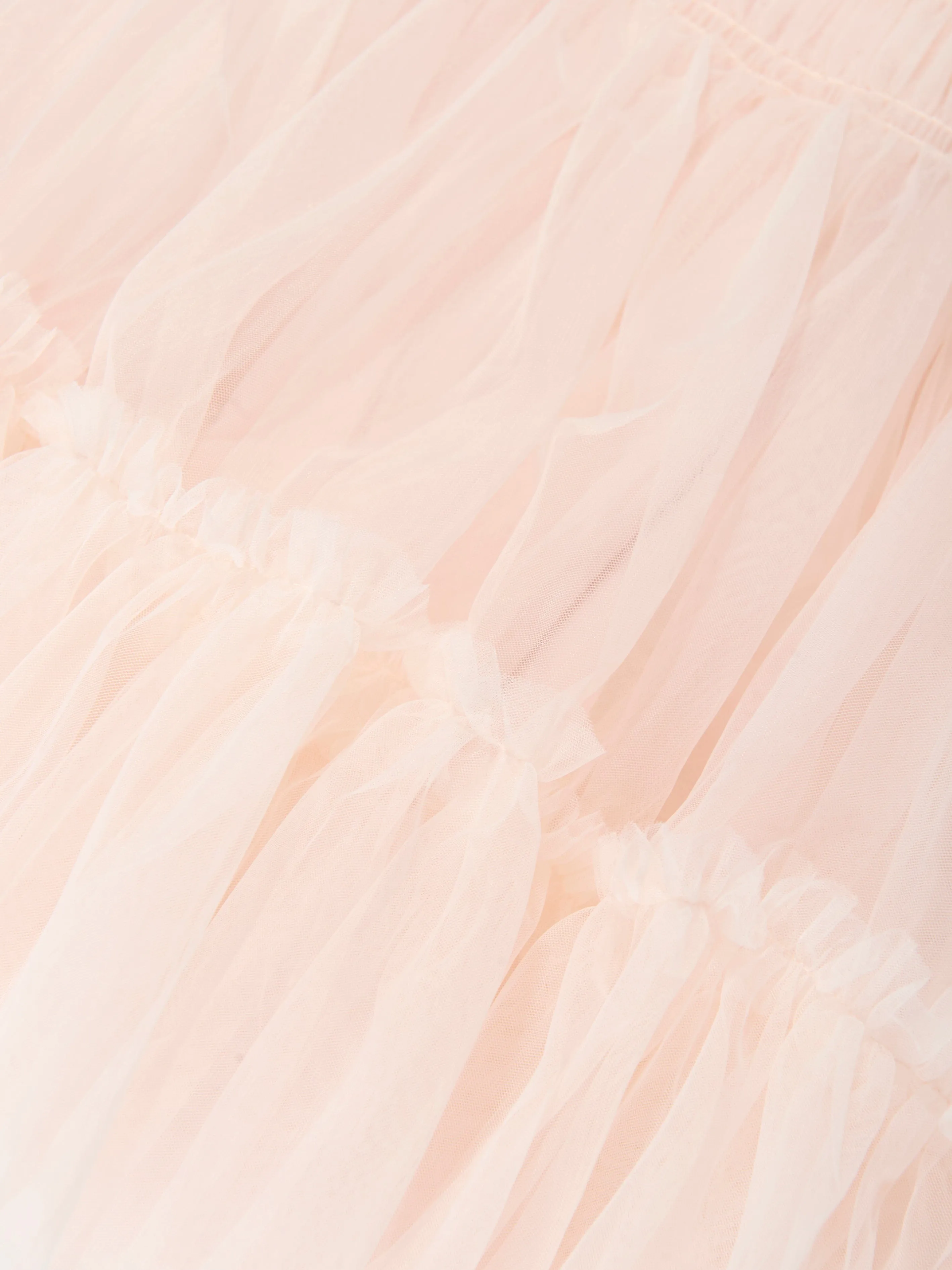 Mädchen Jersey und Tüll Kleid in Rosa