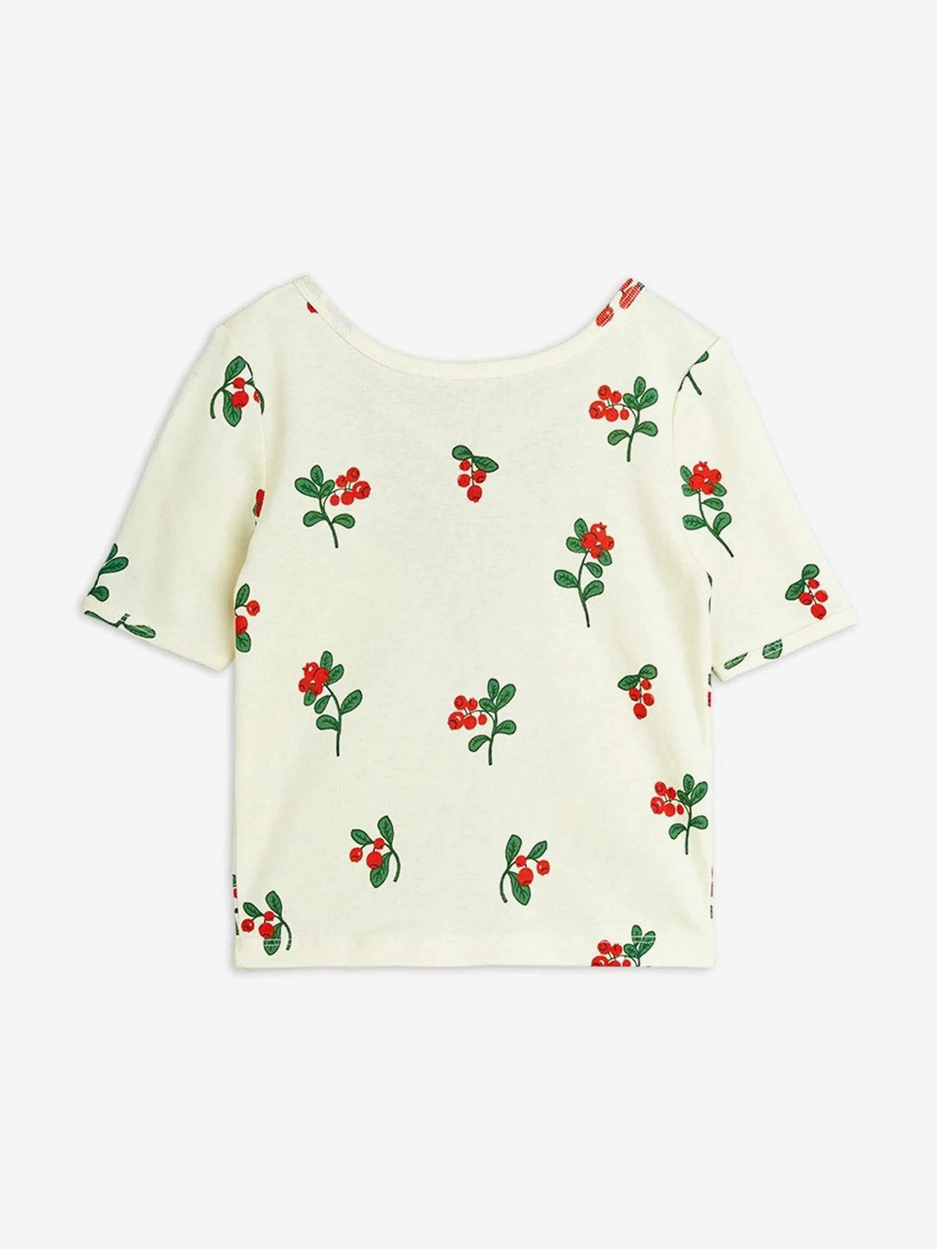 Mädchen Lingonberries AOP Ballett-T-Shirt in Elfenbein