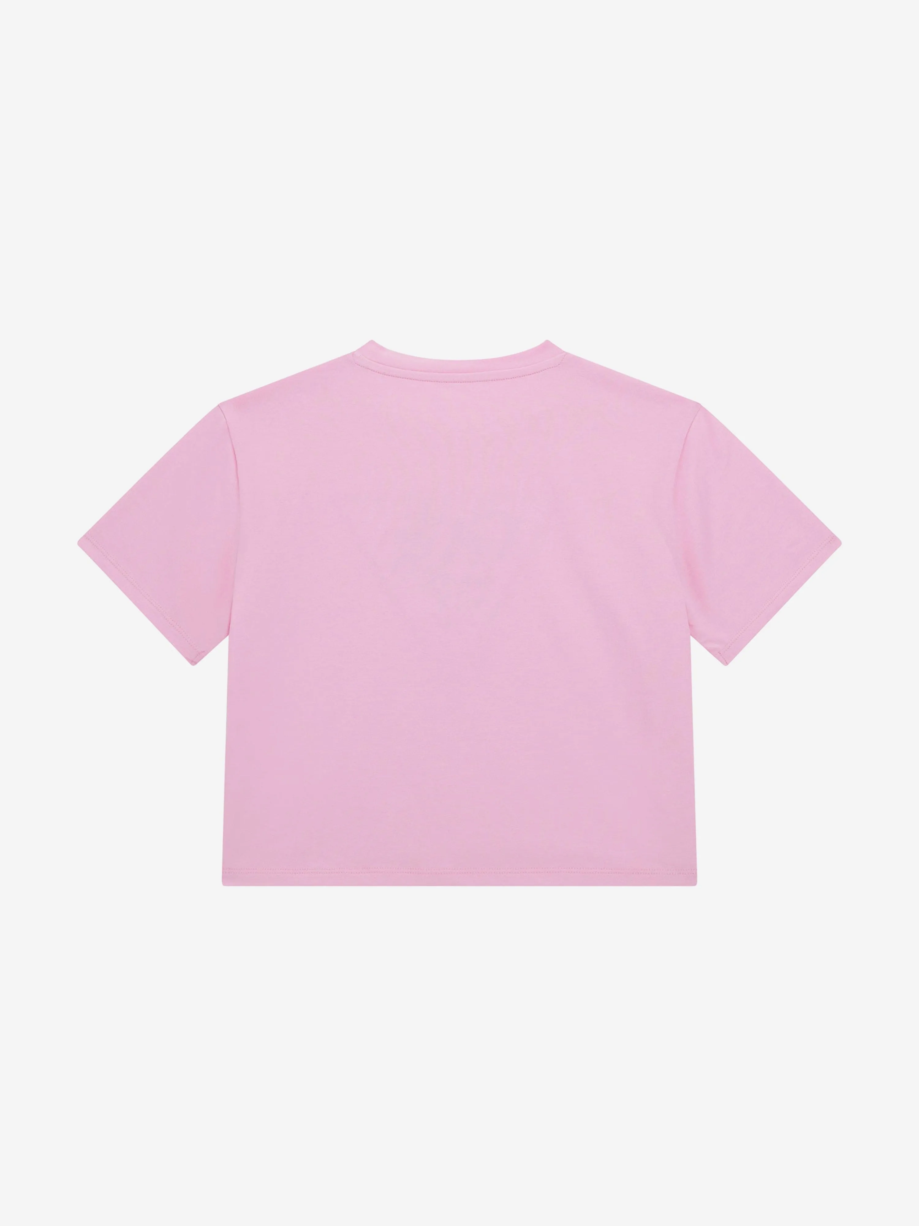 Mädchen Logo Midi T-Shirt in Rosa