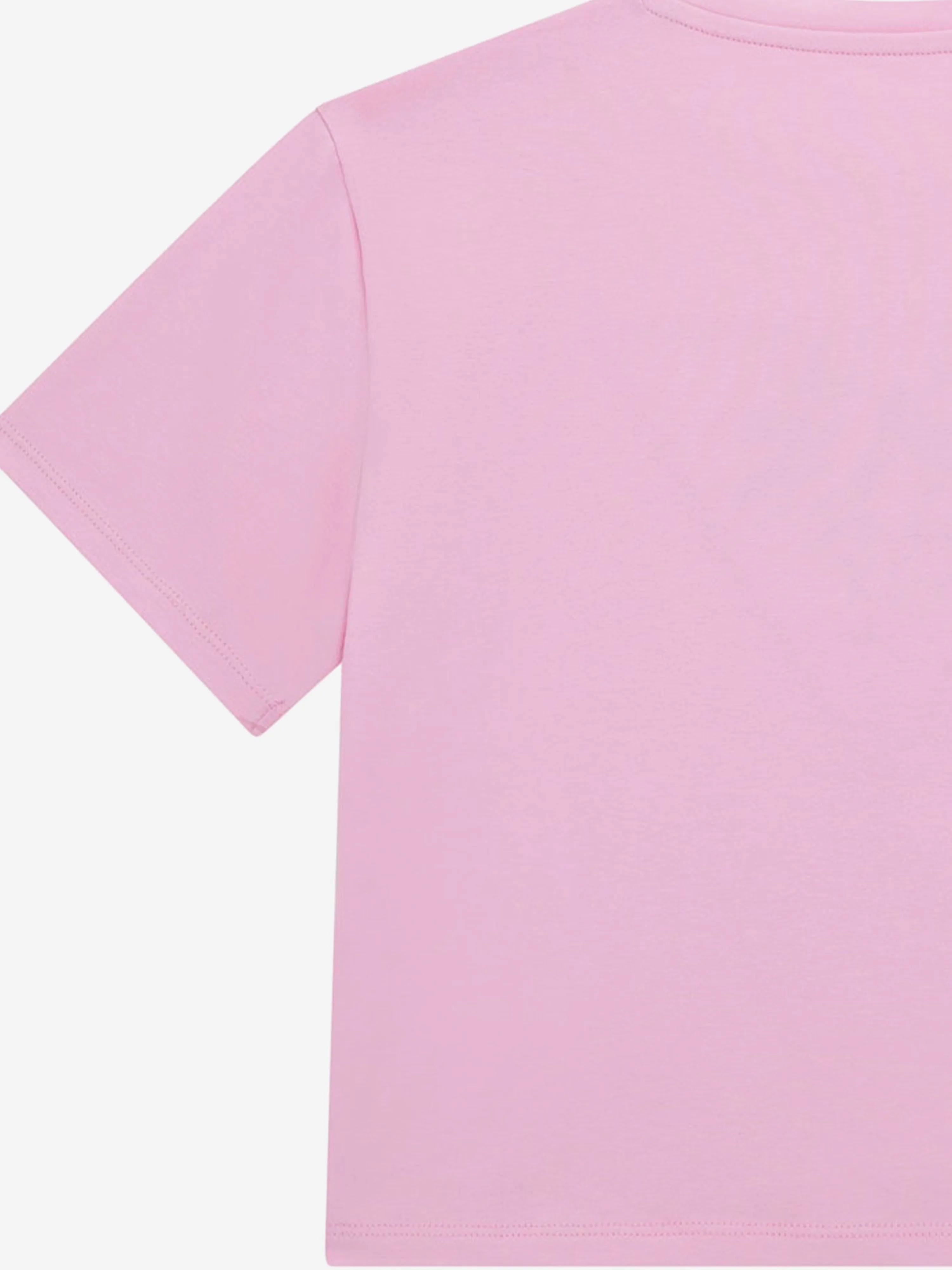 Mädchen Logo Midi T-Shirt in Rosa
