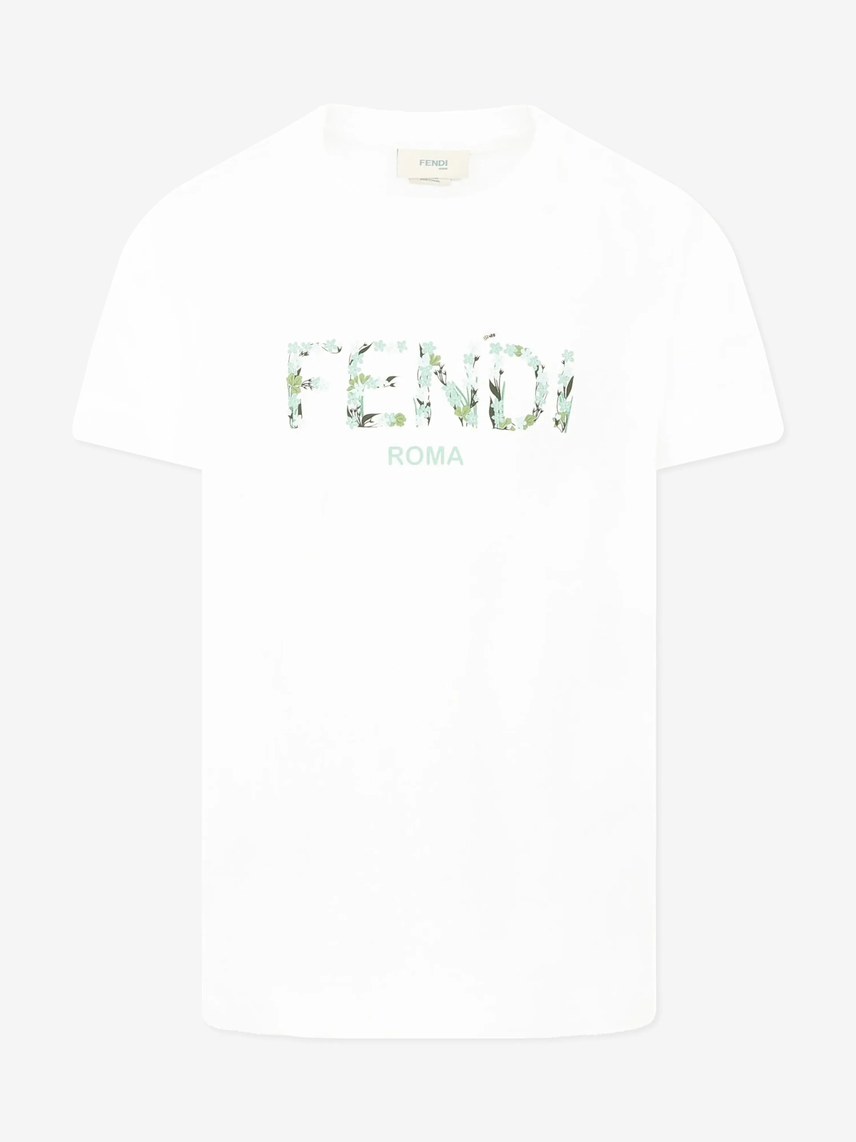 Mädchen Logo Print T-Shirt in Weiß