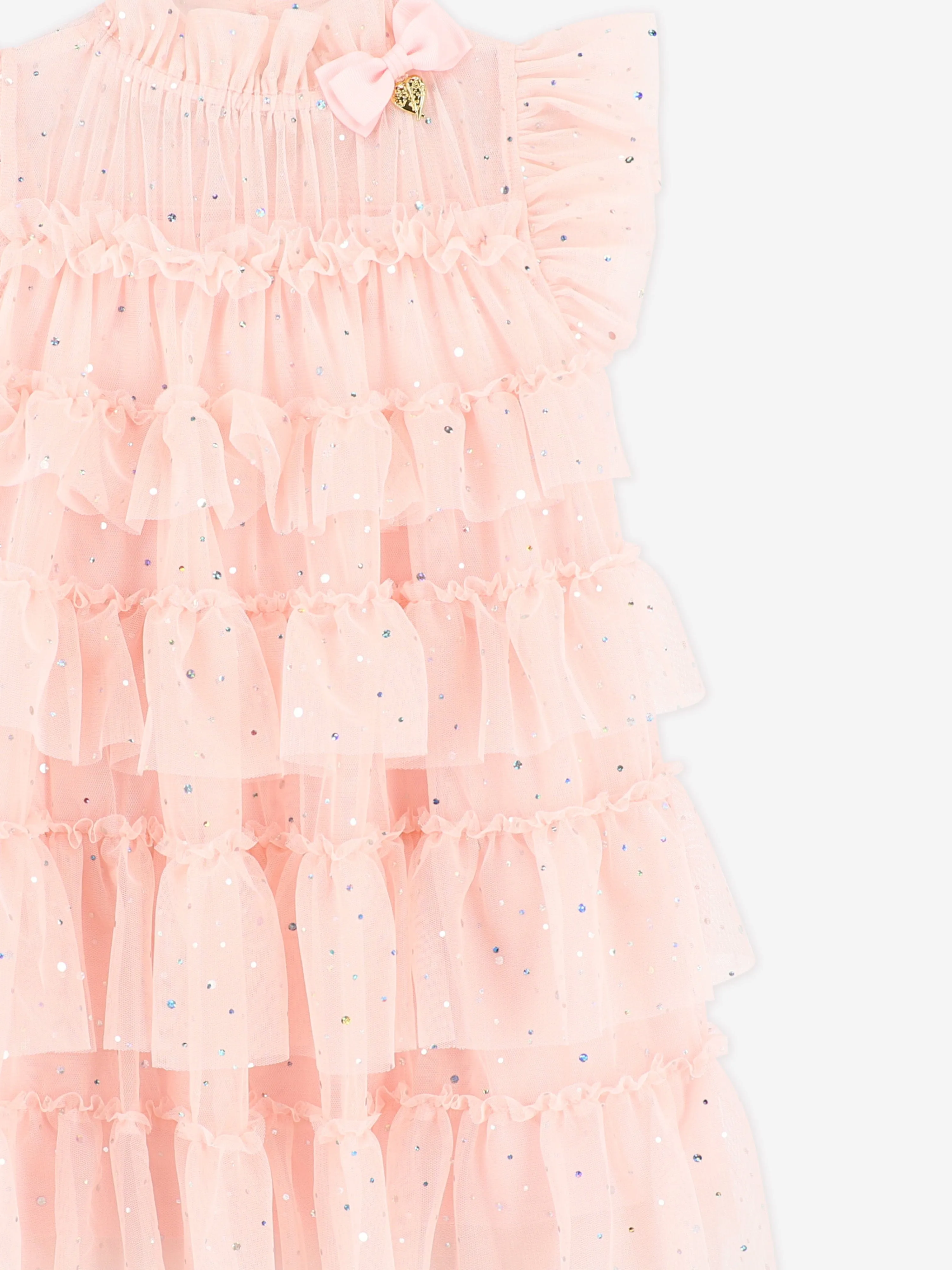 Mädchen Mitzi Sparkle Etappenkleid in Rosa