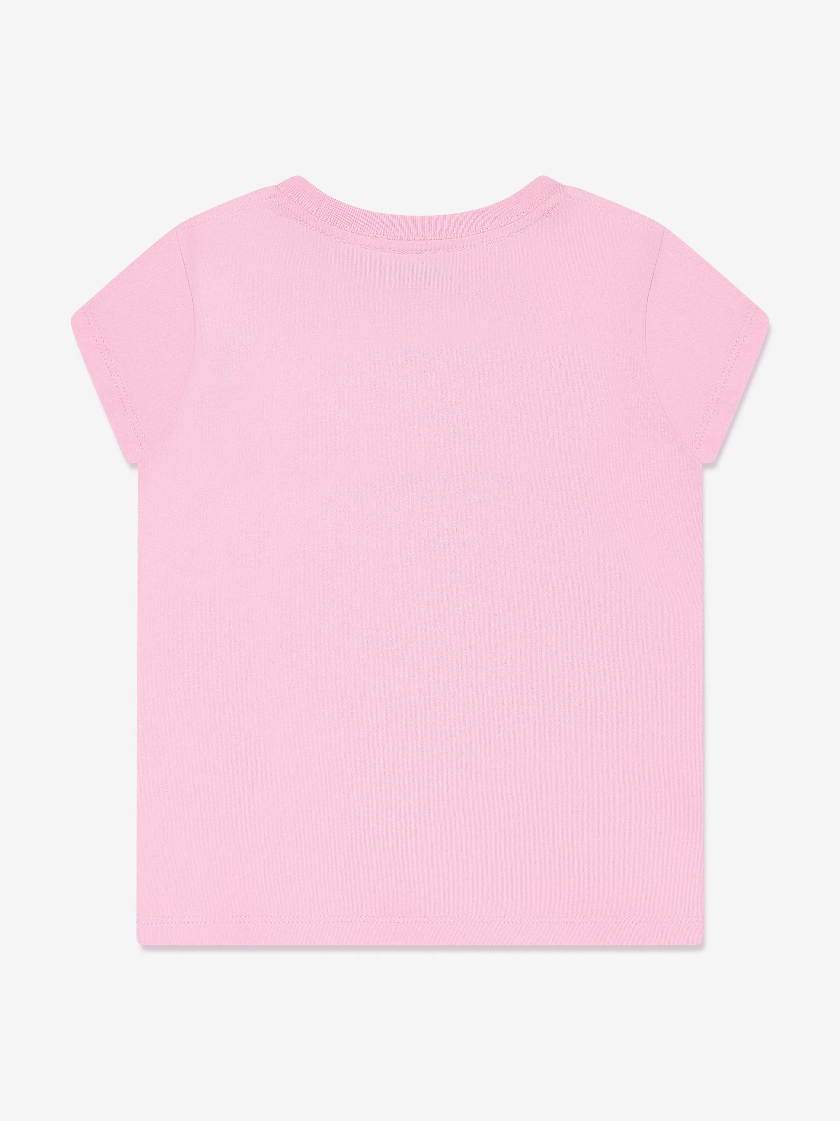 Mädchen Polo Logo T-Shirt in Rosa