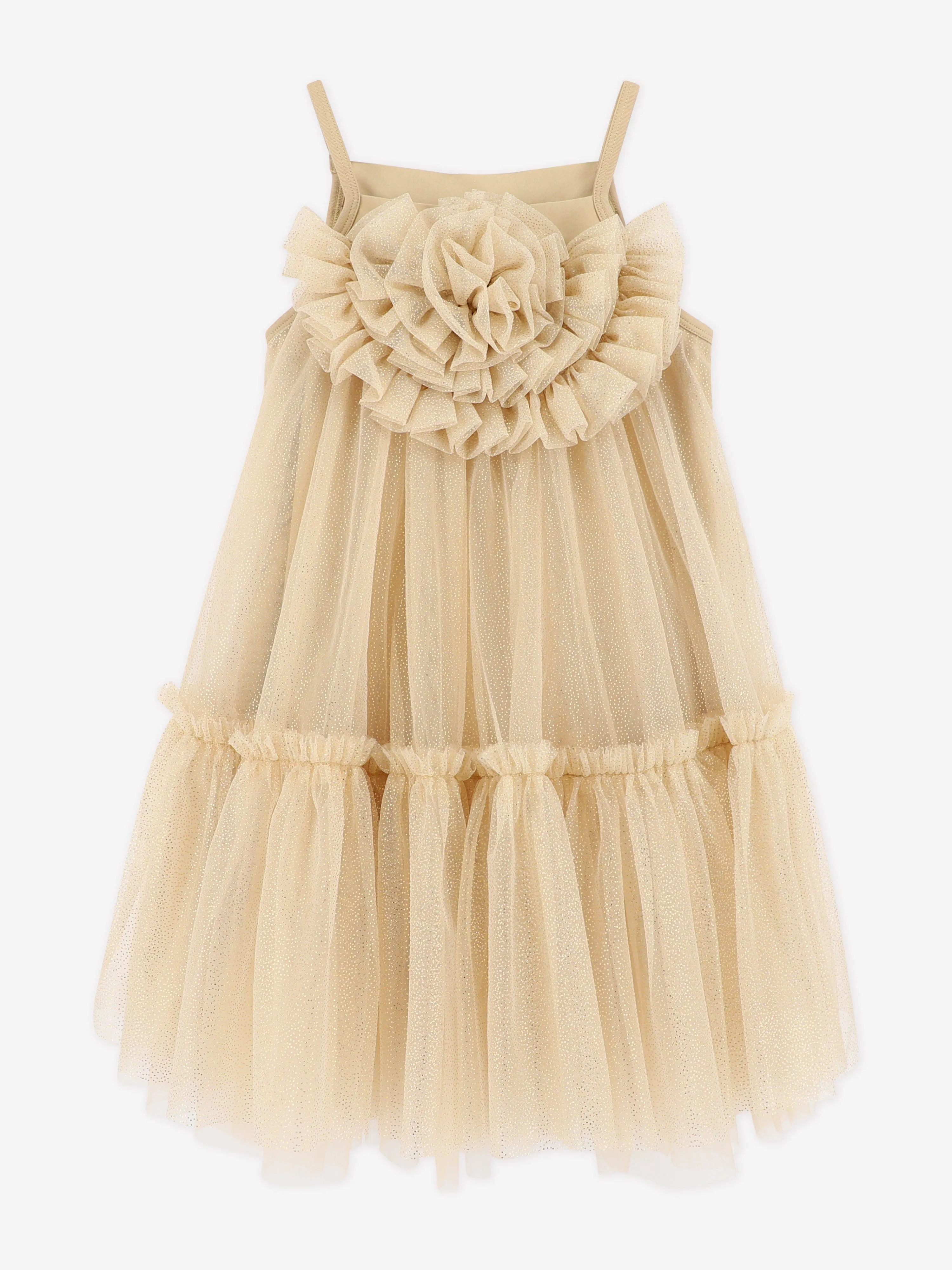 Mädchen Rosheen Tüllkleid in Gold