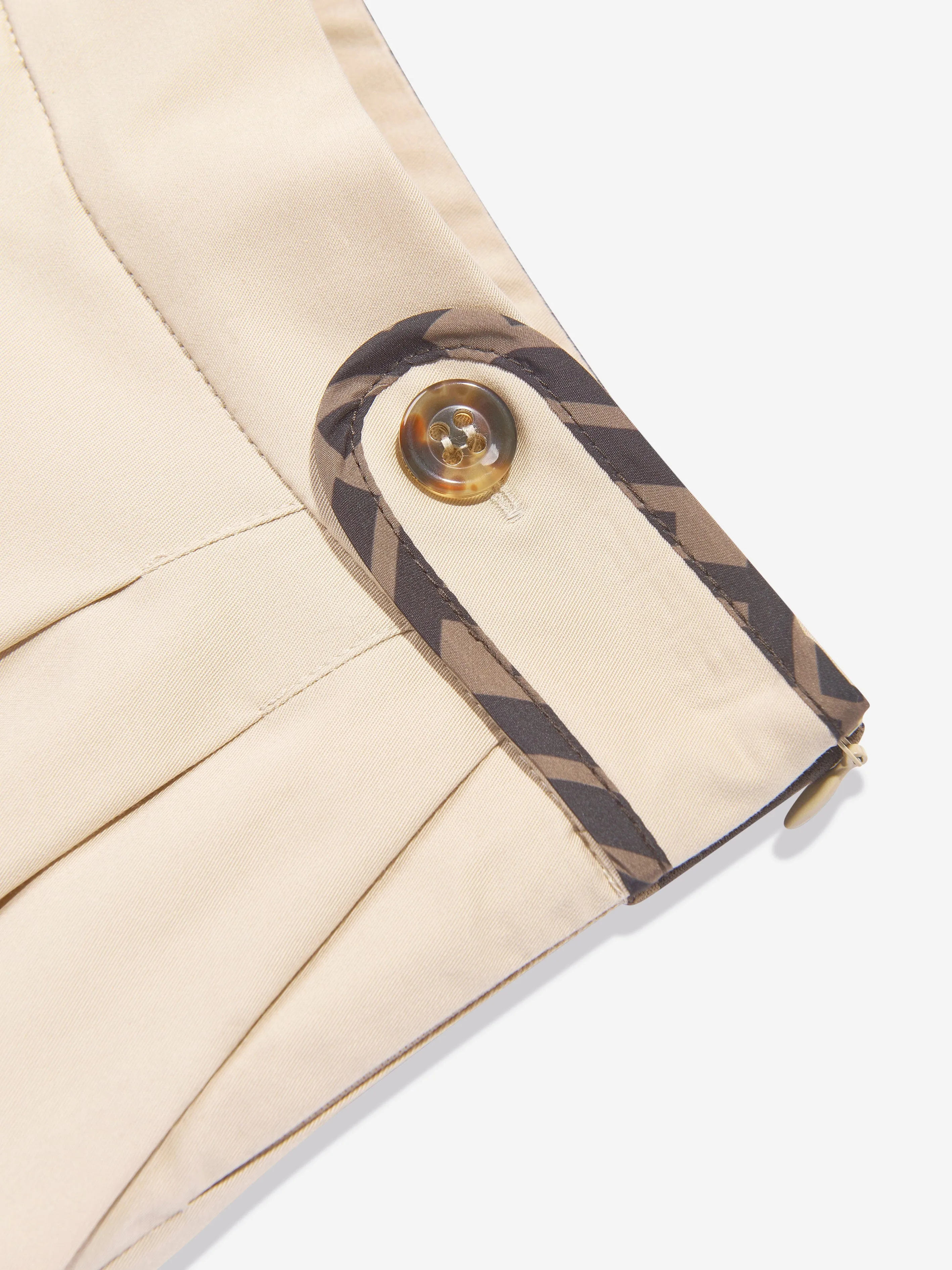 Mädchen Stretch-Gabardine-Hose in Beige