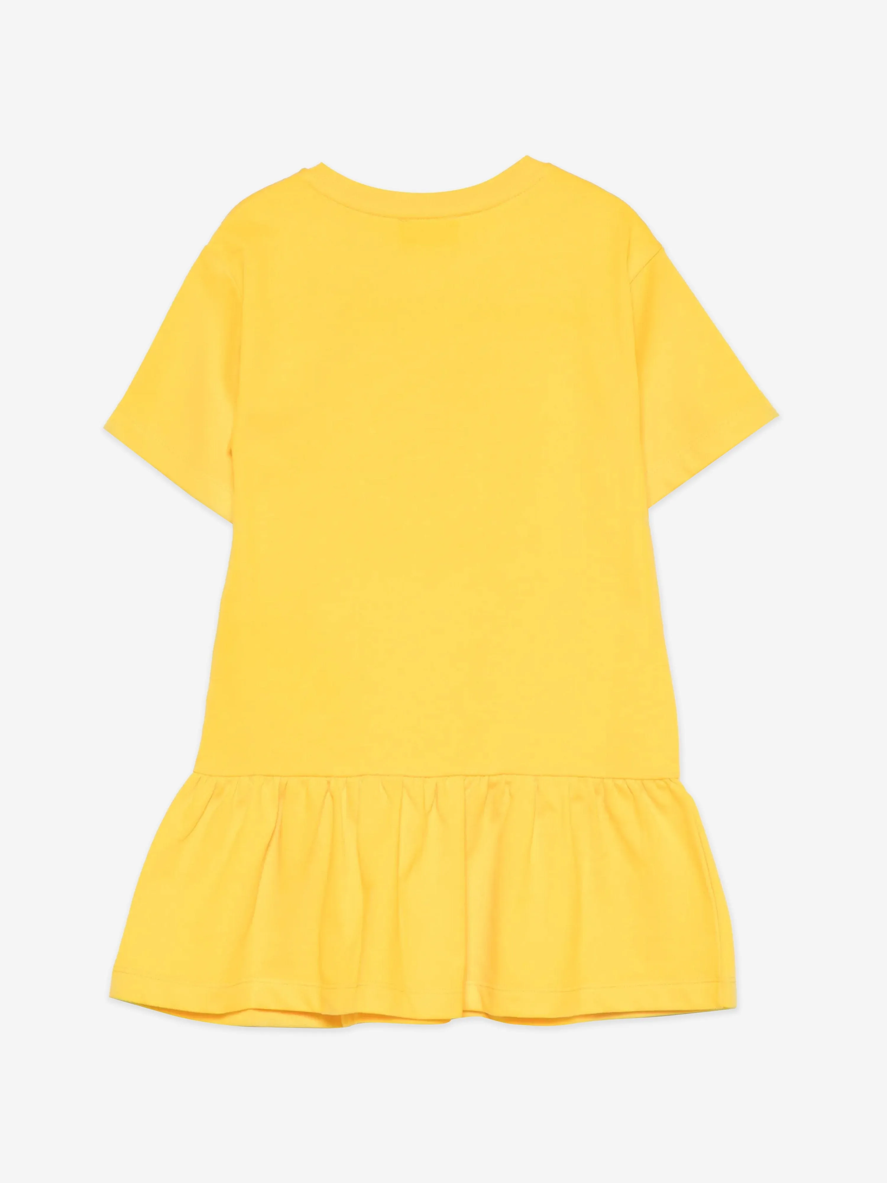 Mädchen Teddybär Logo Kleid in Gelb